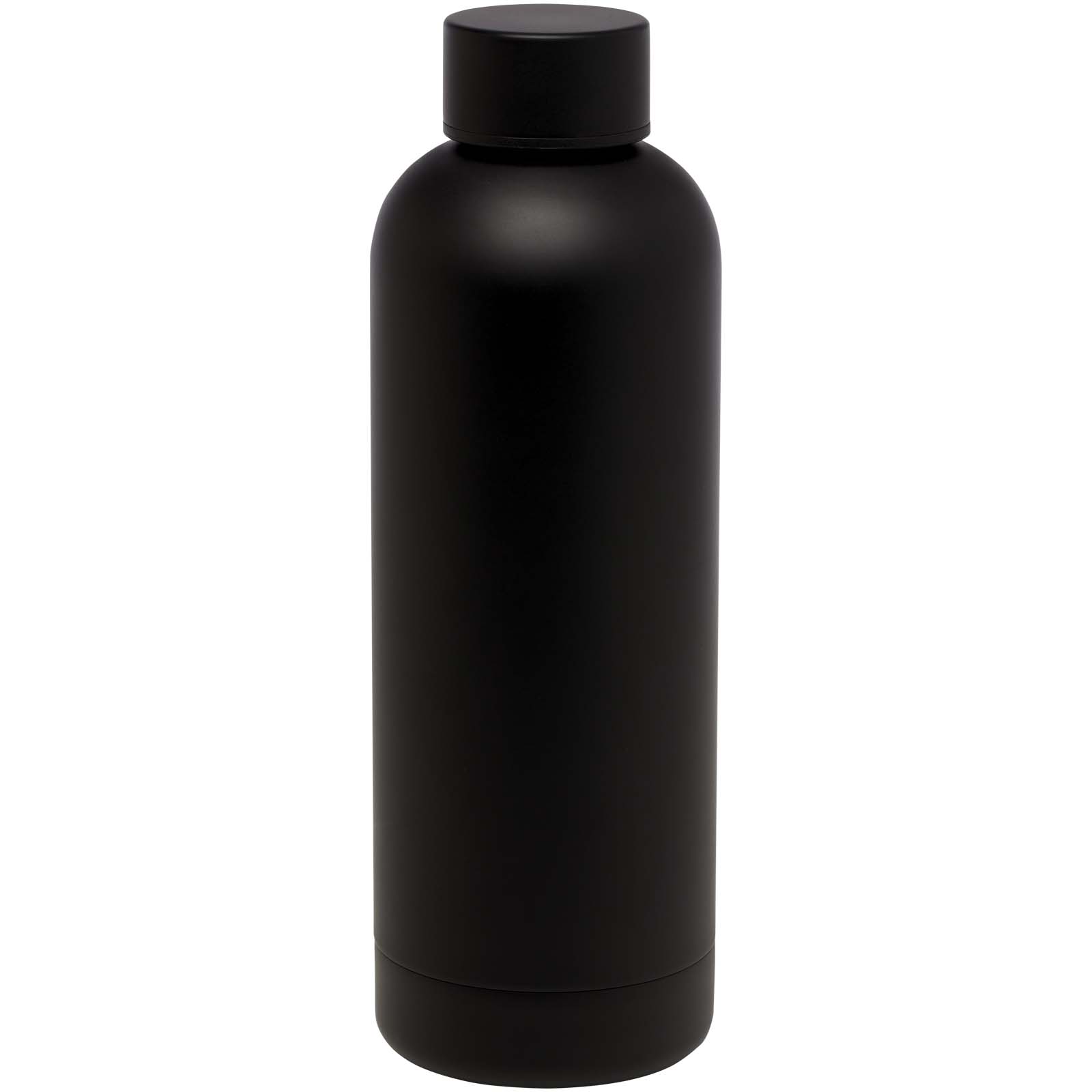 Spring 500 ml RCS-zertifizierte Kupfer-Vakuum Isolierflasche aus recyceltem Edelstahl schwarz