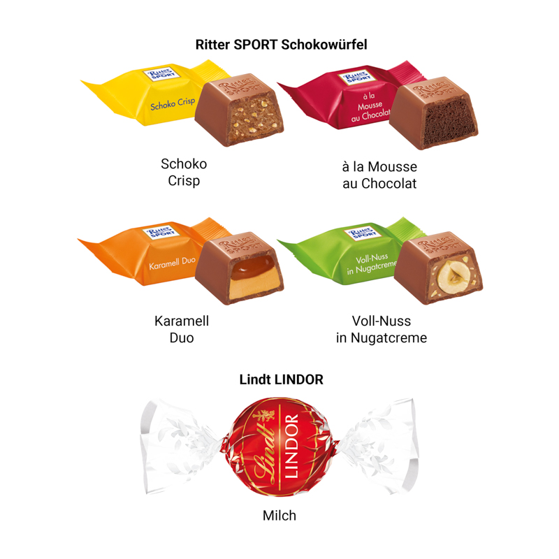 3D-Präsent Haus, Ritter SPORT Schokowürfel
