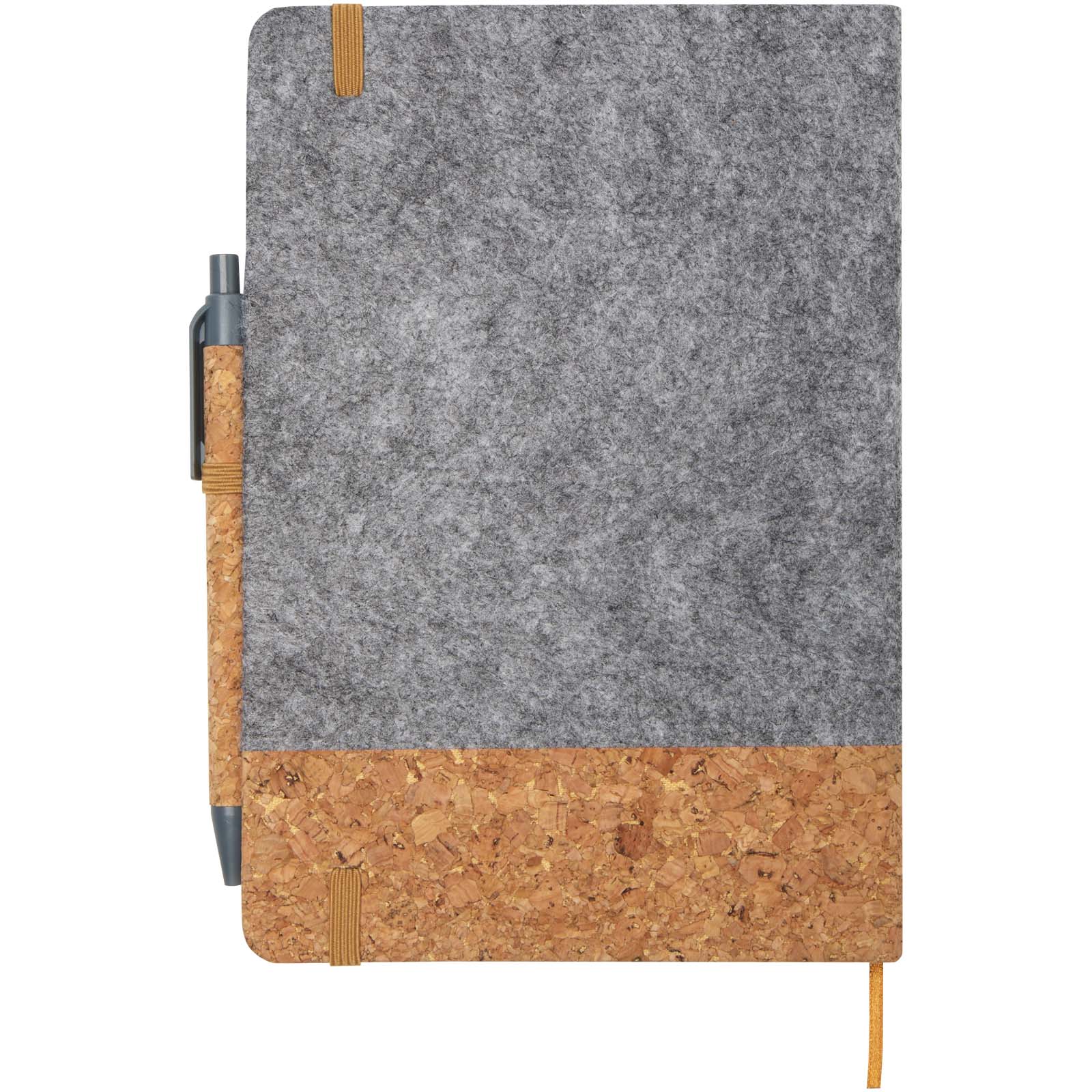 Veronica A5 Hardcover Notizbuch grau, natur