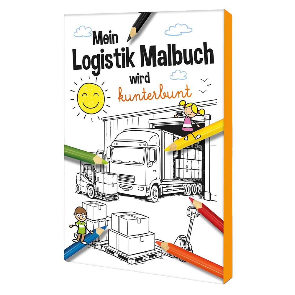 Malbuch / Mal-Set A6 - Logistik