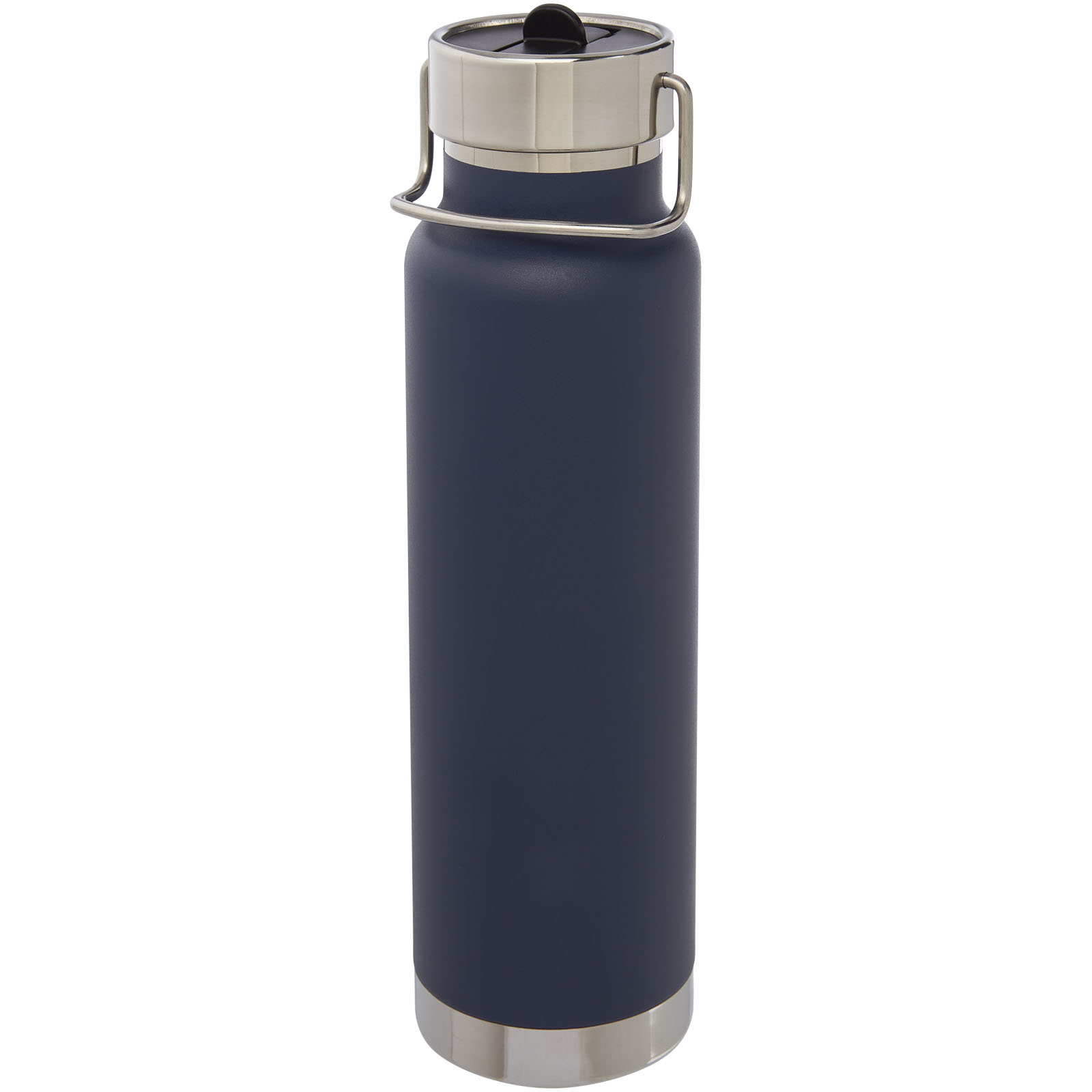 Thor 750 ml Kupfer-Vakuum Sportflasche mit Trinkhalm dunkelblau