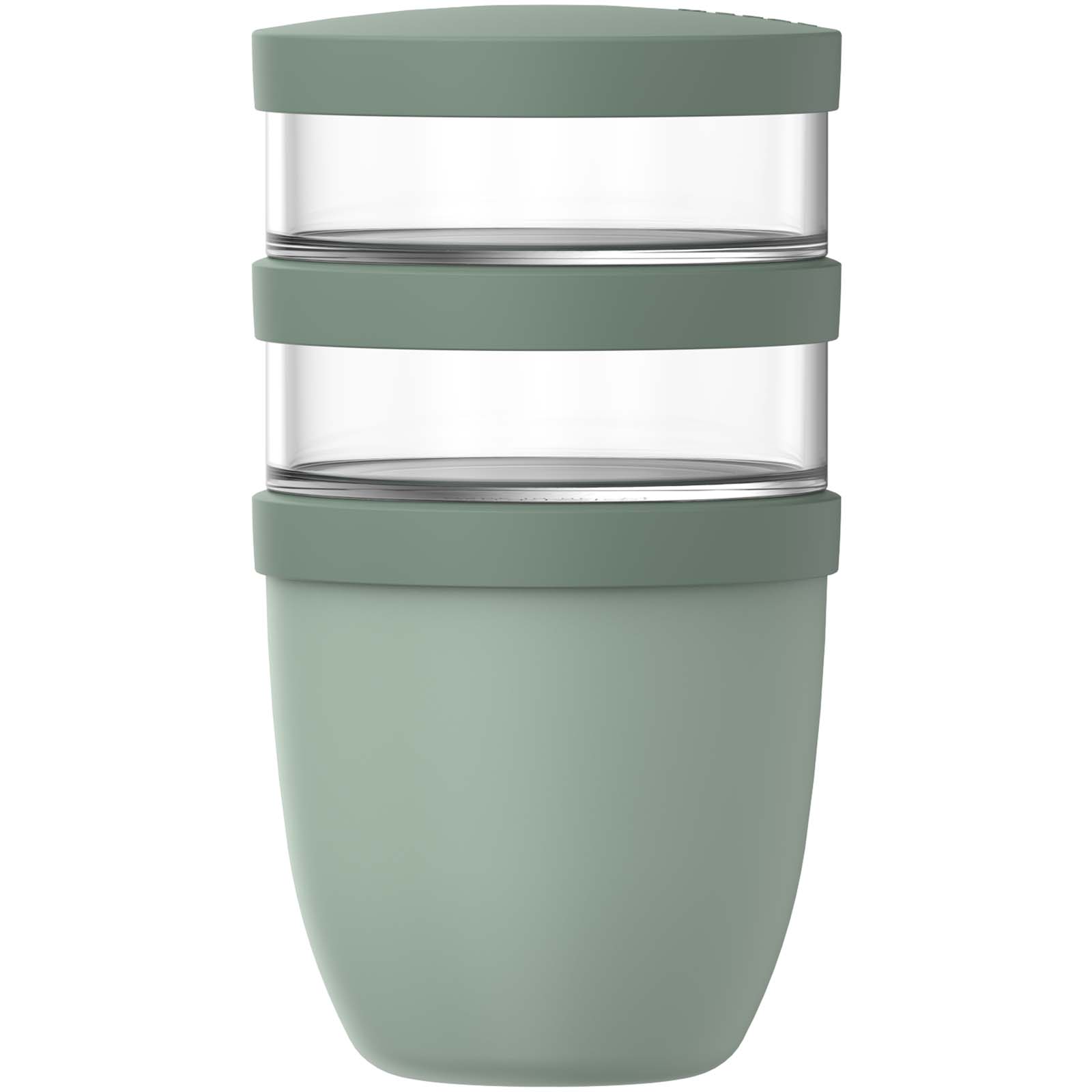 Mepal Ellipse Dreiteiliger, 500 ml + 2 x 200 ml Lunchpot salbei