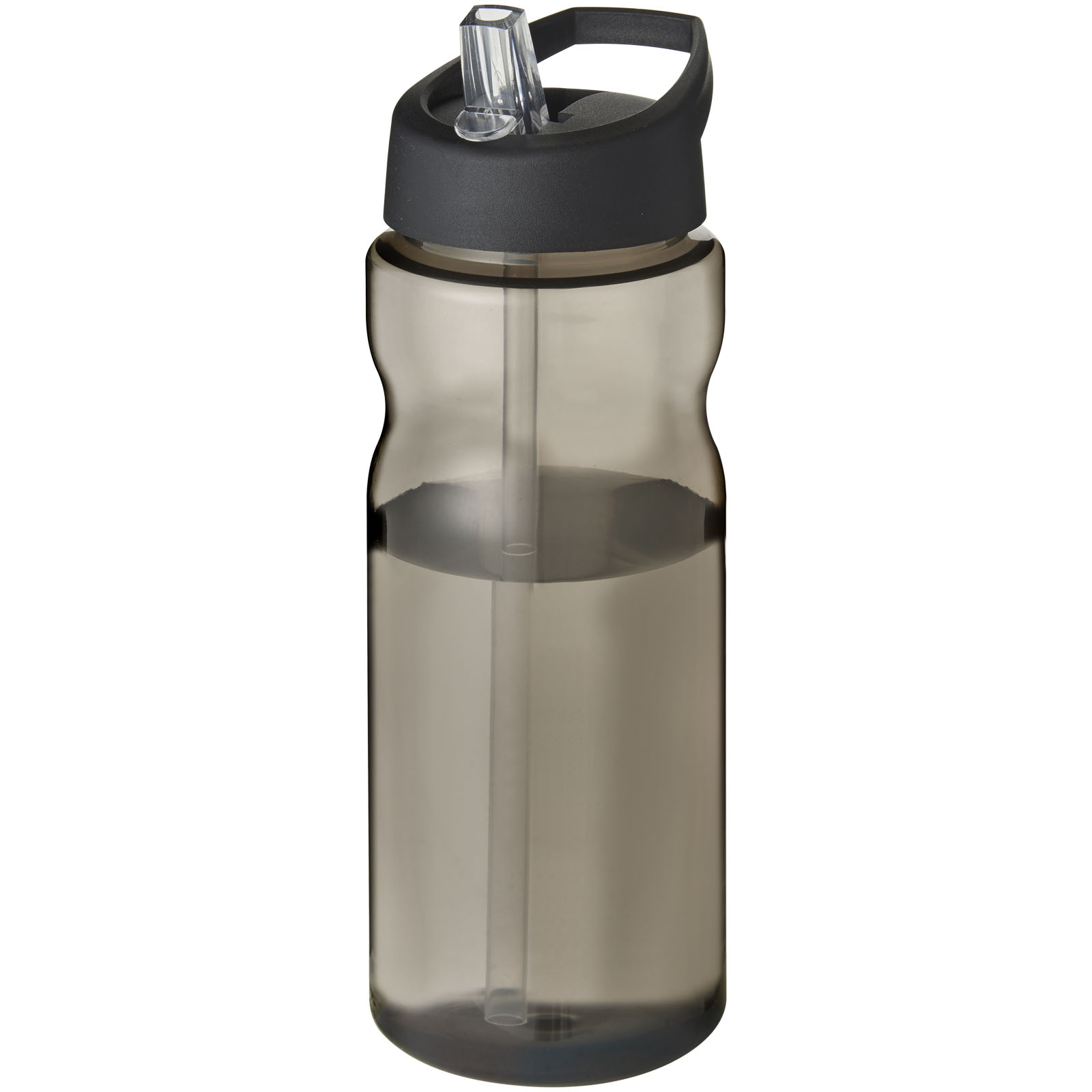 H2O Active® Eco Base 650 ml Sportflasche mit Ausgussdeckel charcoal, schwarz