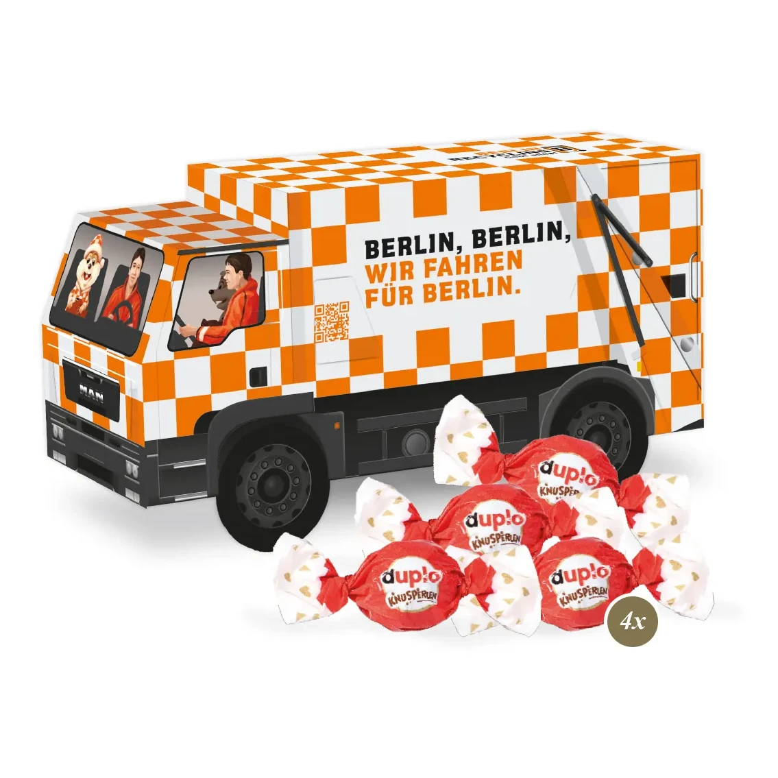 3D Präsent "LKW" mit duplo Knusperlen