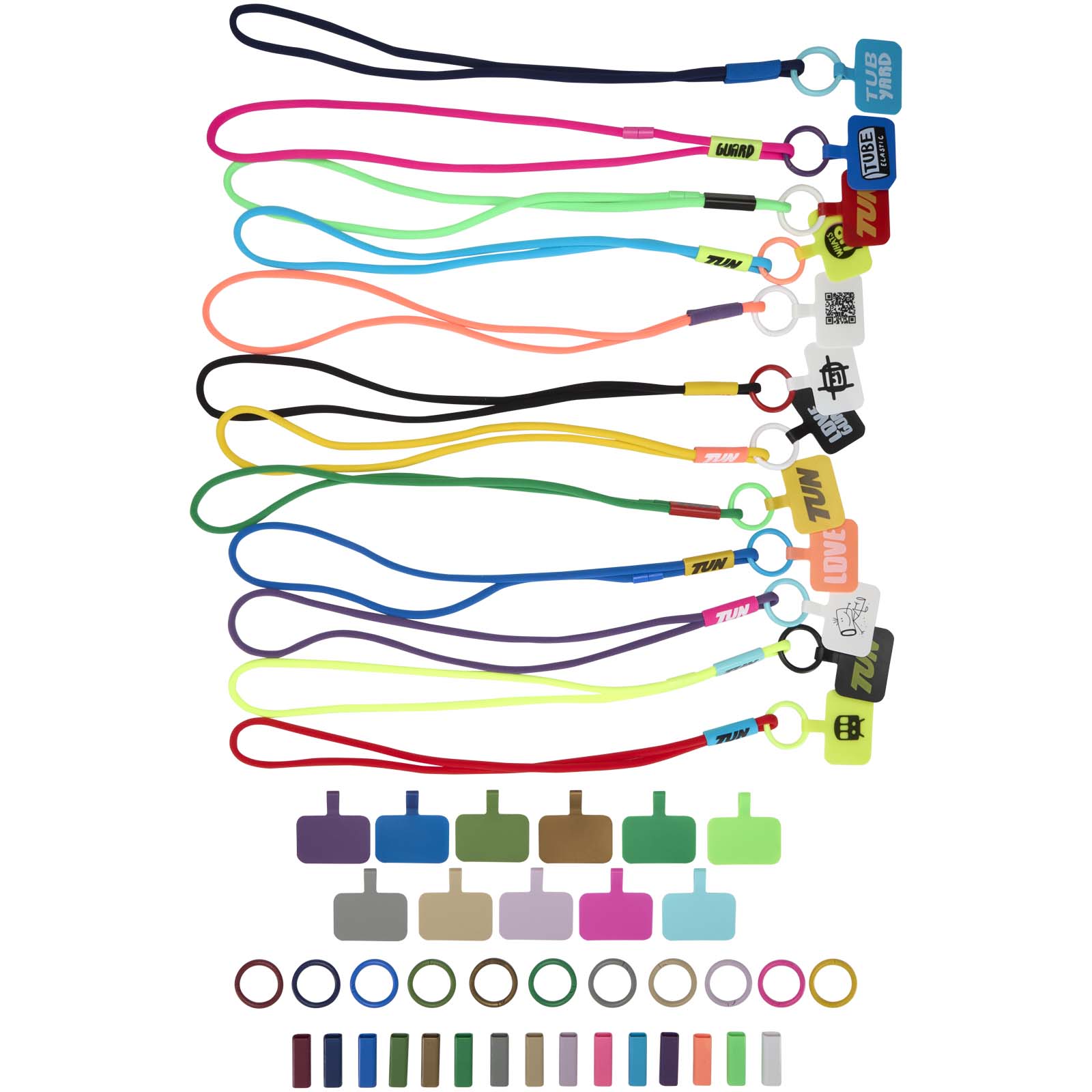 Musterbox mit Tubyard Lanyards weiss