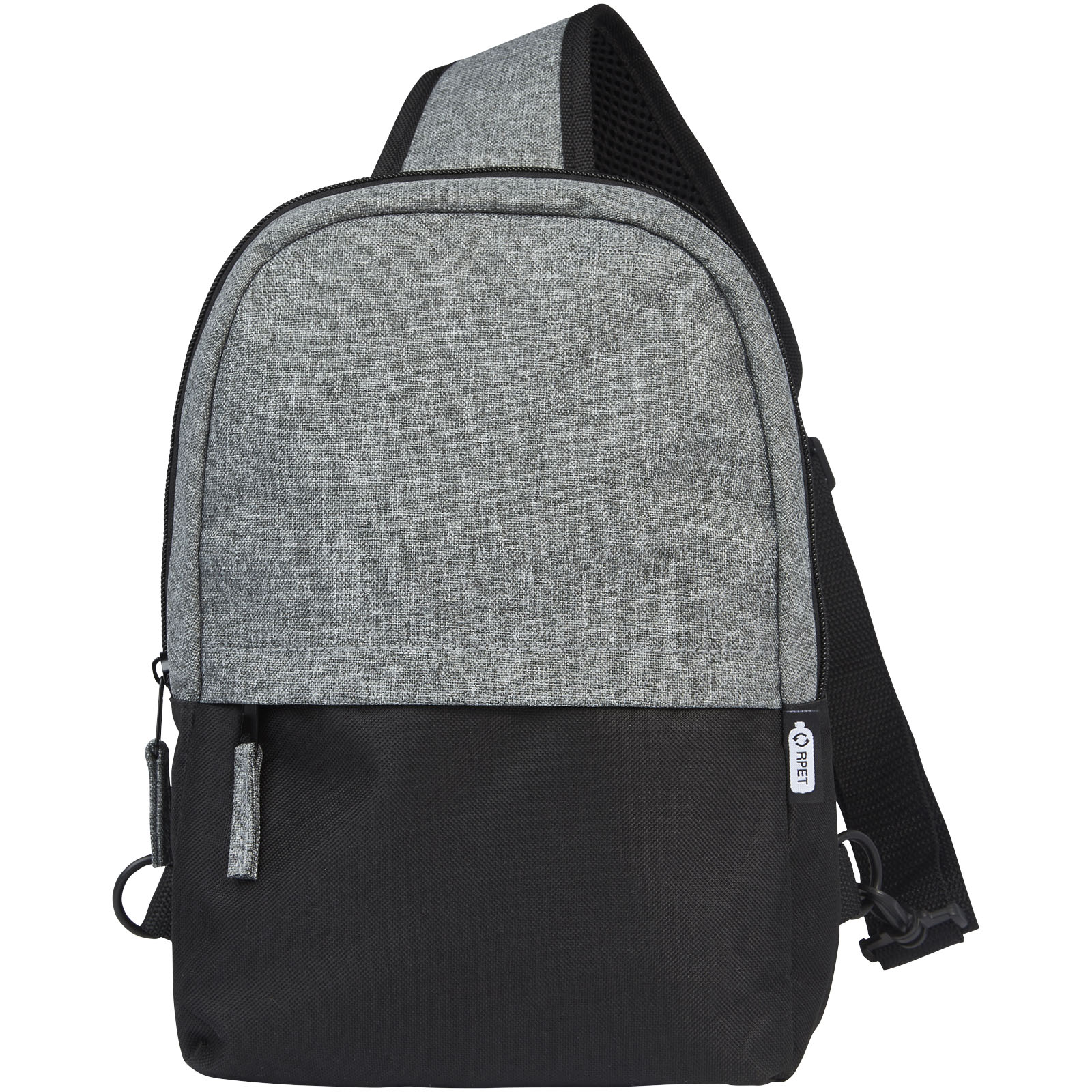 Reclaim GRS recycelte Tragetasche 3,5 L schwarz, heather grau