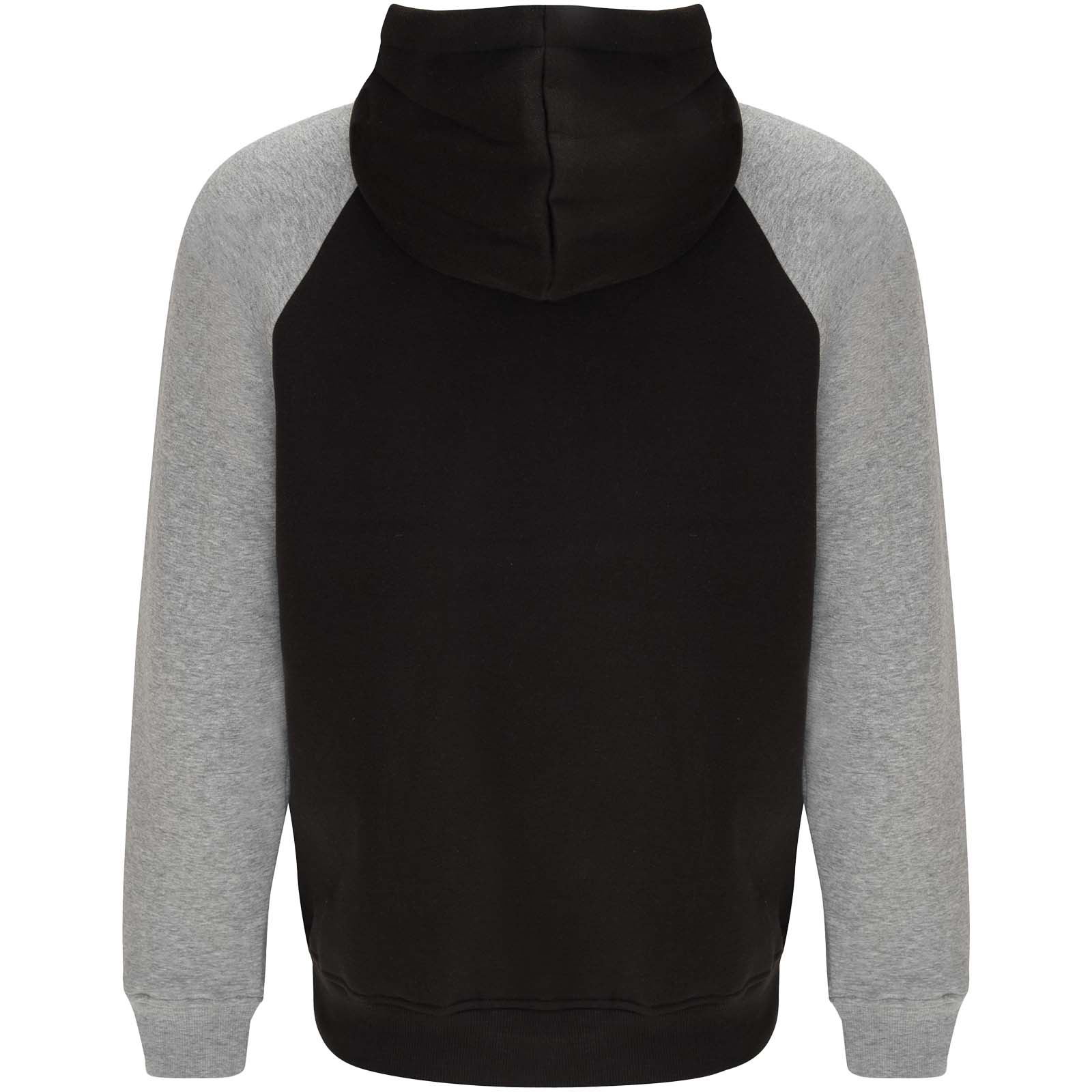 Badet 280 g/m² zweifarbiger Kapuzenpullover Unisex schwarz, heather grau