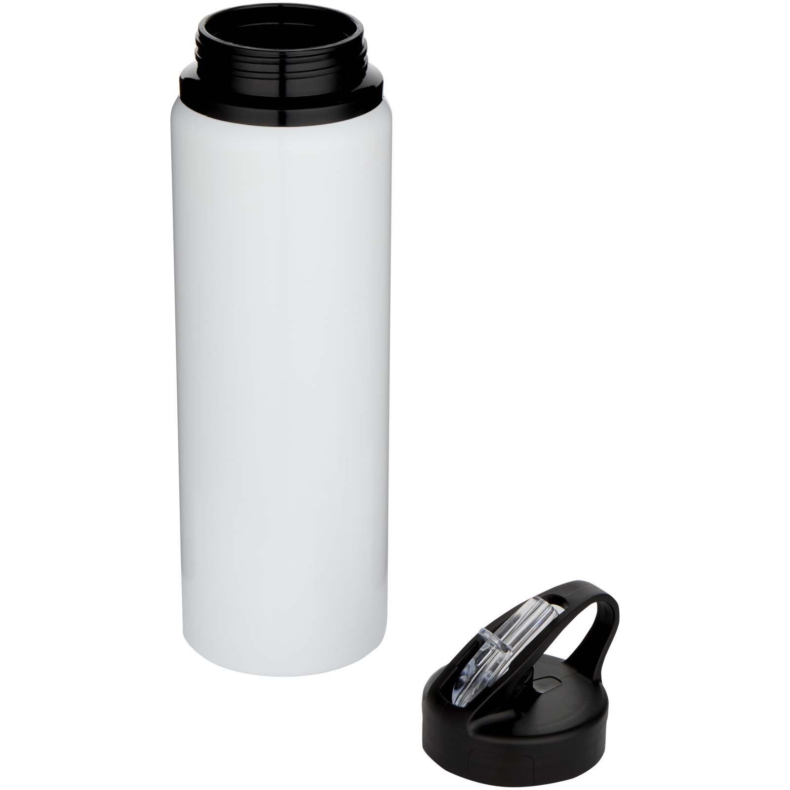 Fitz 800 ml RCS-zertifizierte, einwandige Trinkflasche aus recyceltem Edelstahl weiss