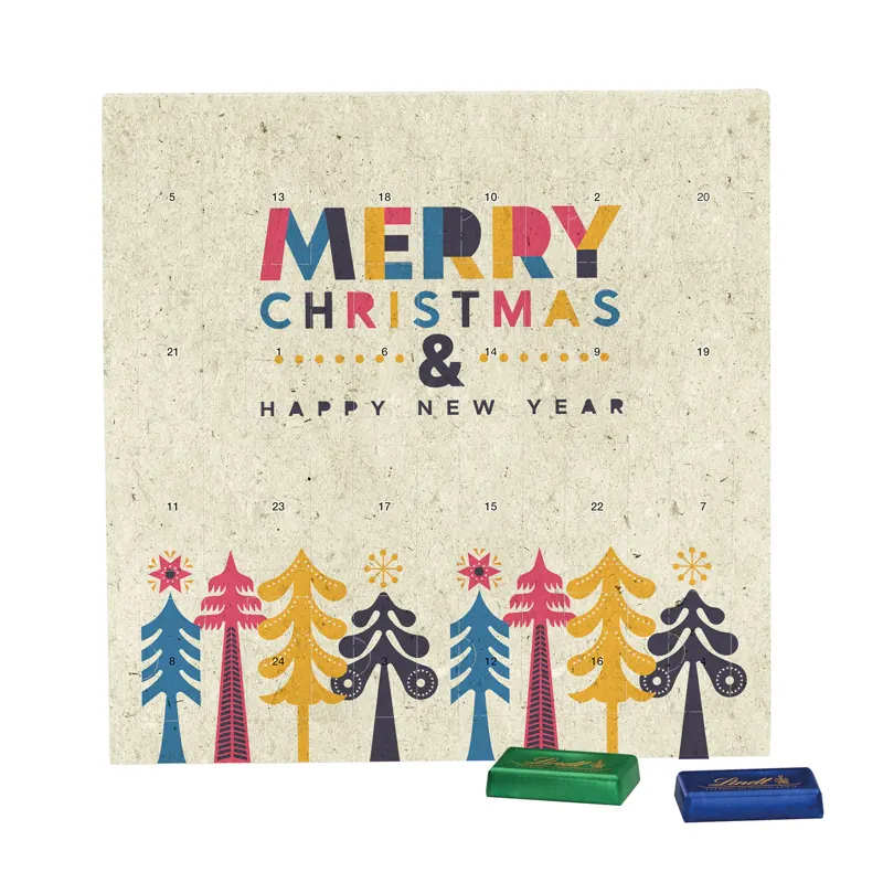 Täfelchen Adventskalender Graspapier