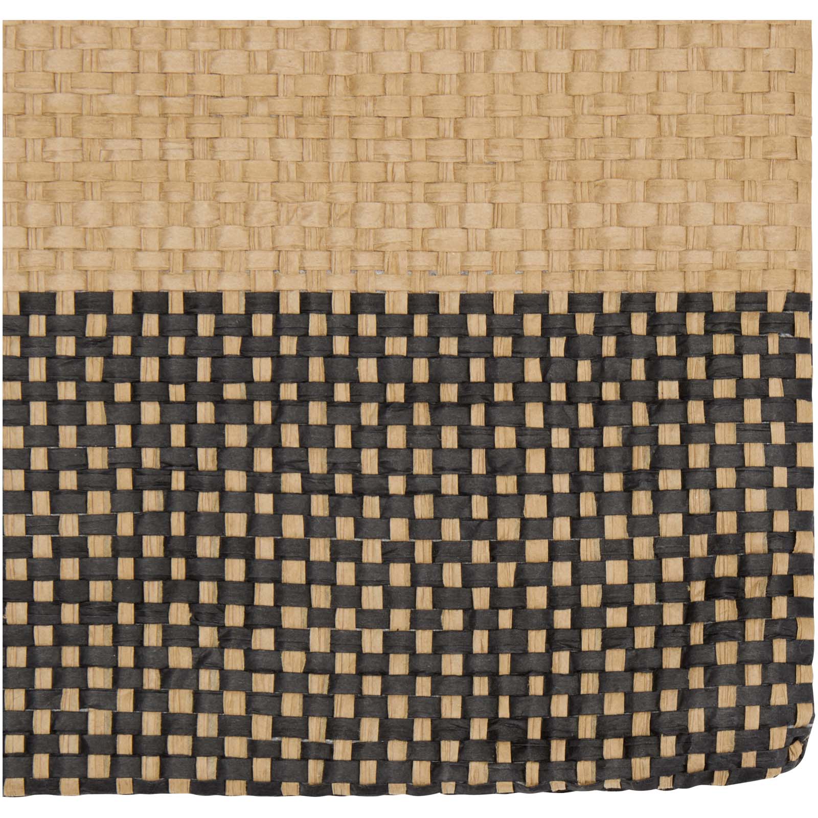 Rhythm Strohpapier Beutel mit Reißverschluss, 3 l schwarz