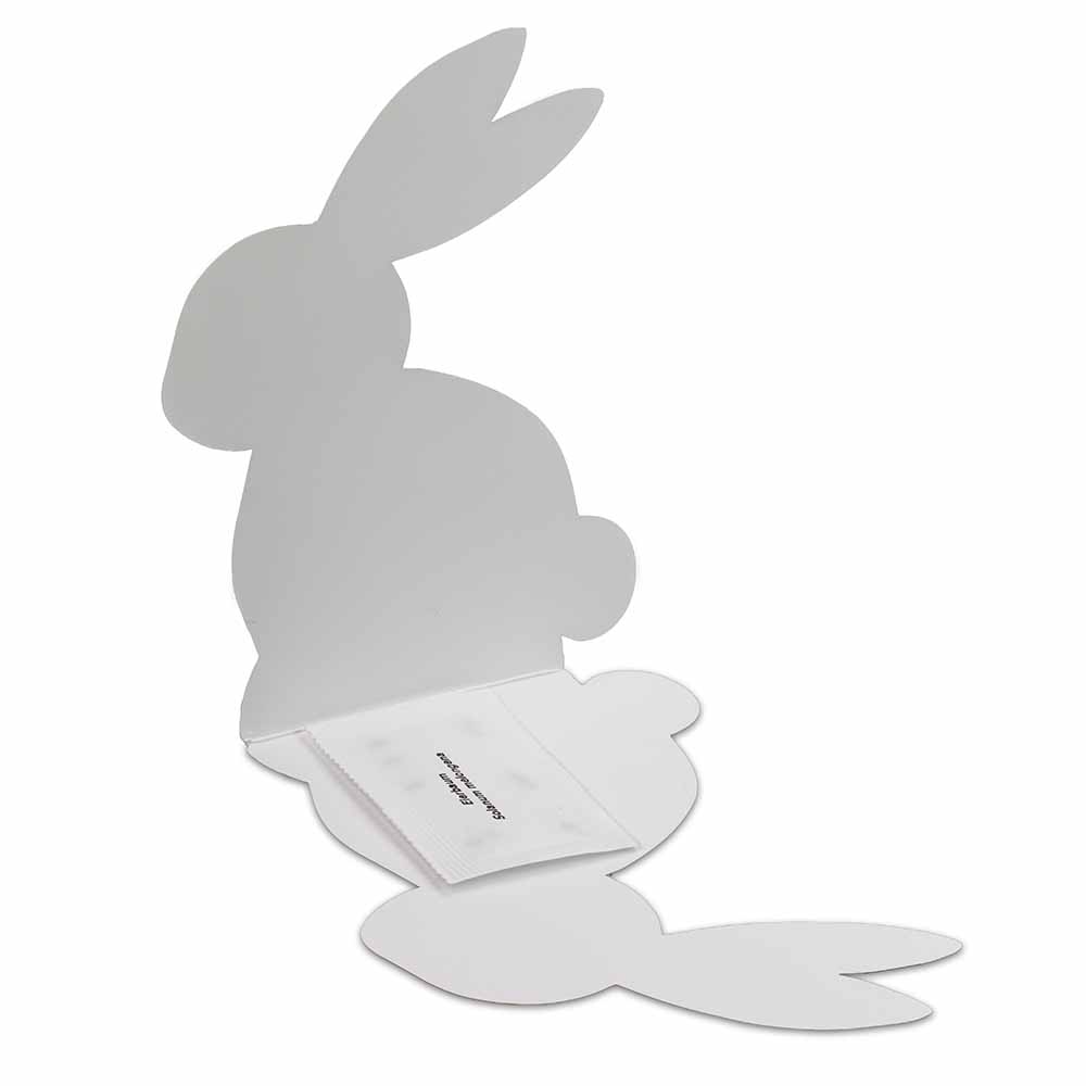 Klappkärtchen Osterhase - Druck individuell 4/4-c