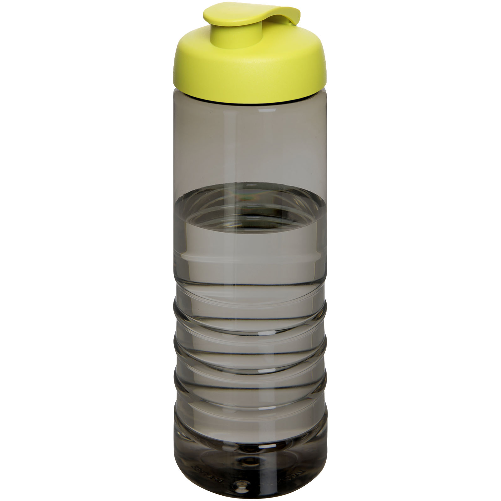 H2O Active® Eco Treble 750 ml Sportflasche mit Stülpdeckel kohle, limone