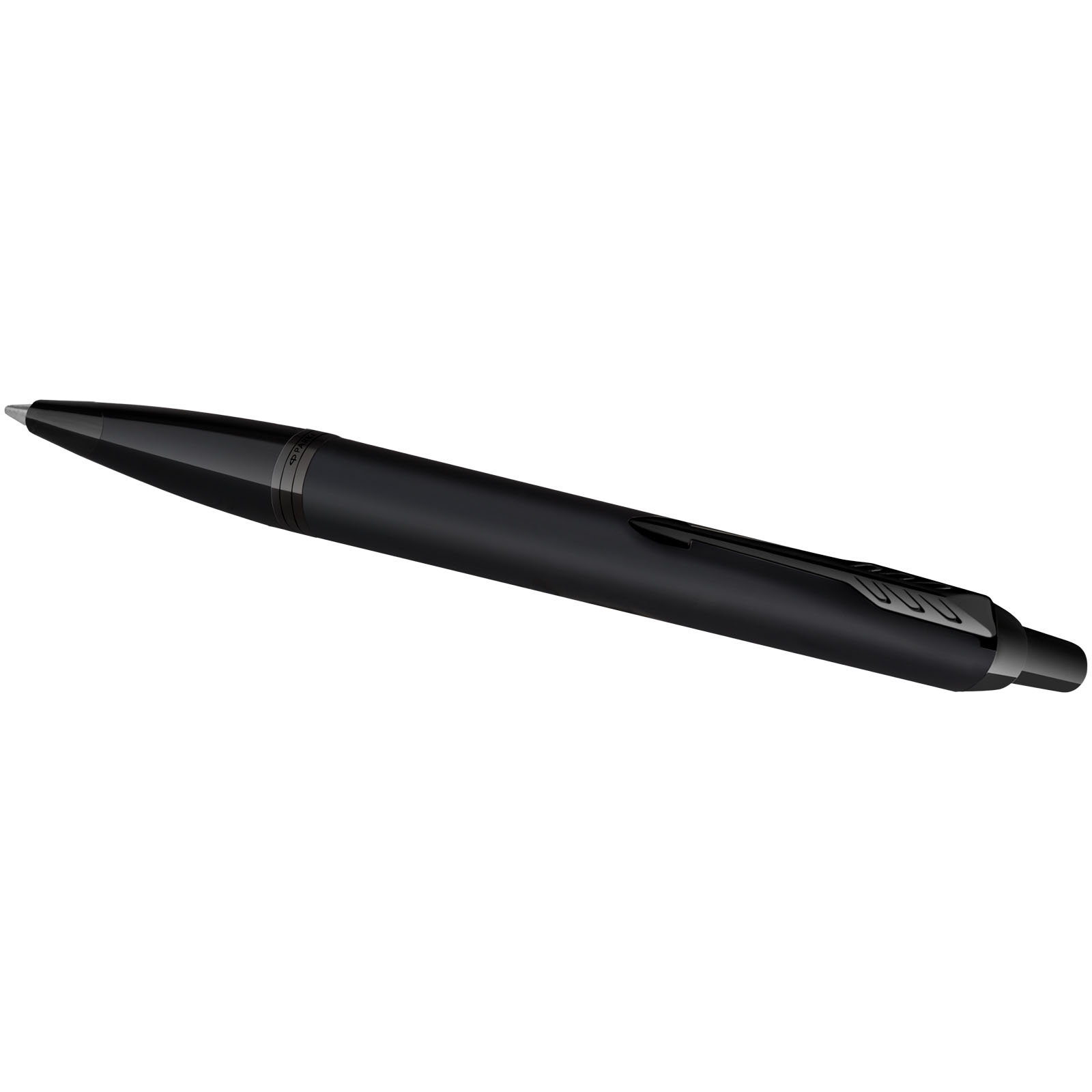 Parker IM achromatisches Kugelschreiber und Tintenroller Set mit Präsentbox (schwarze/blaue Mine) schwarz