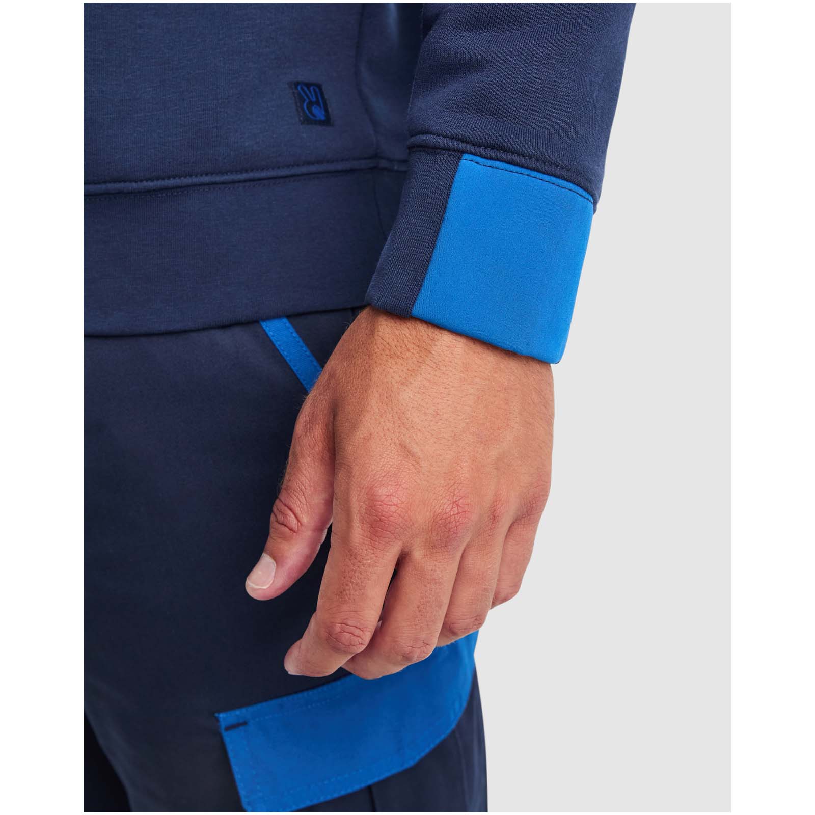 Maverick Pullover für Herren mit halbem Reißverschluss, 280 g/m2 marineblau, royalblau