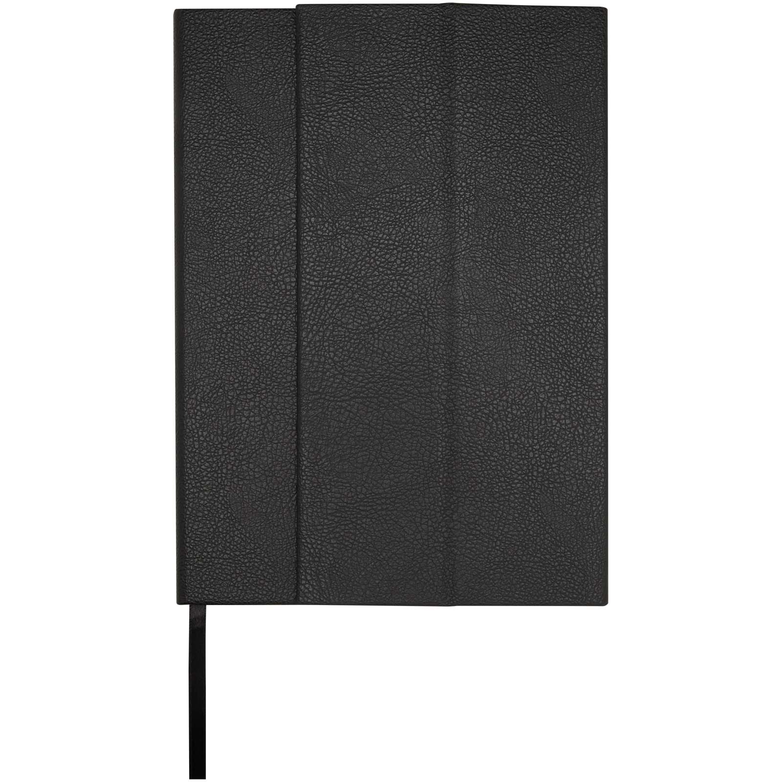 Alejandra A5 Hardcover Notizbuch aus recyceltem Leder schwarz