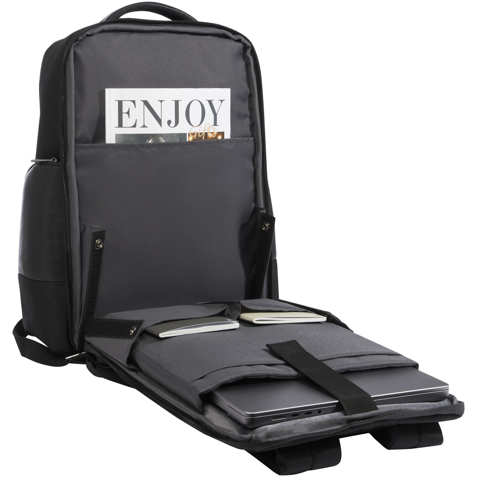 Expedition Pro 15,6" Laptop-Rucksack aus GRS Recyclingmaterial 25 L schwarz