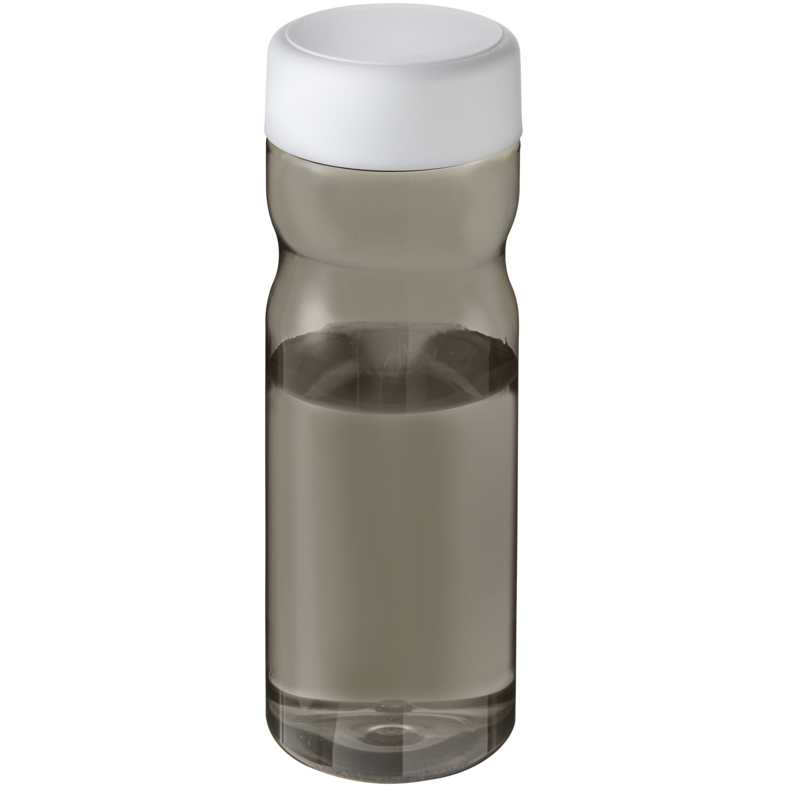 H2O Active® Eco Base 650 ml Sportflasche mit Drehdeckel kohle, weiss