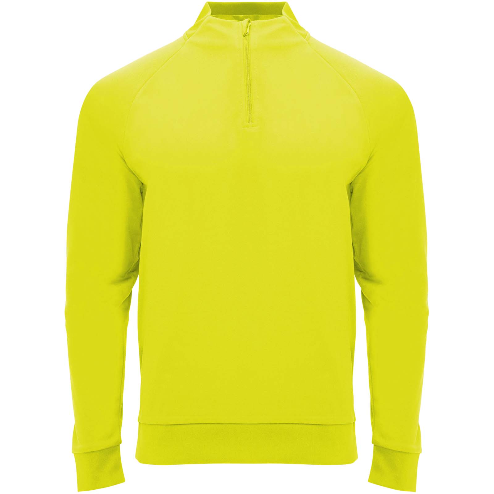 Epiro 200 g/m² Half-Zip Sweatshirt für Kinder fluorgelb