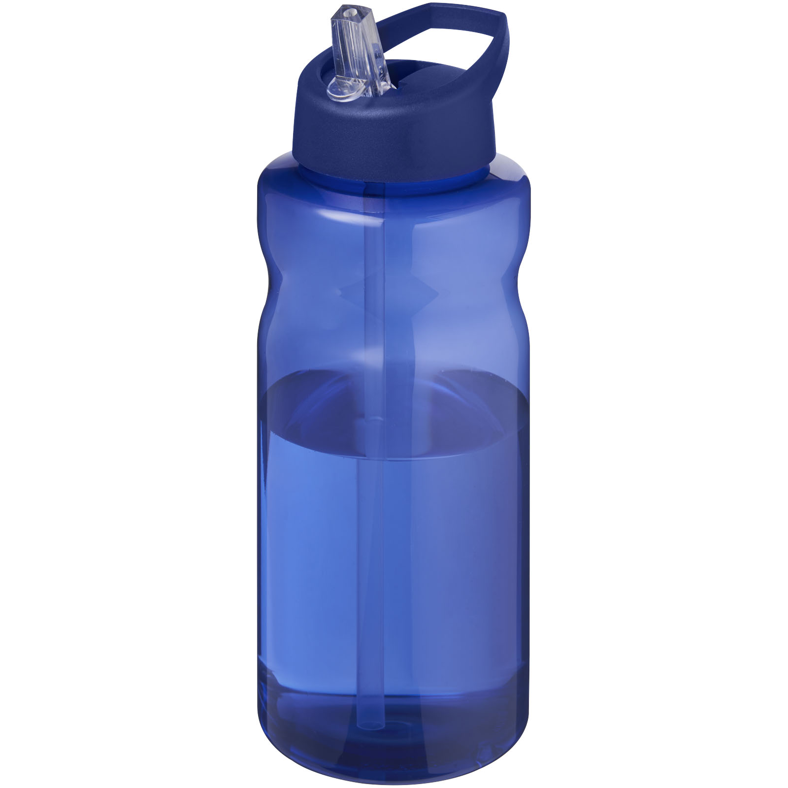 H2O Active® Eco Big Base 1L Sportflasche mit Ausgussdeckel blau, blau