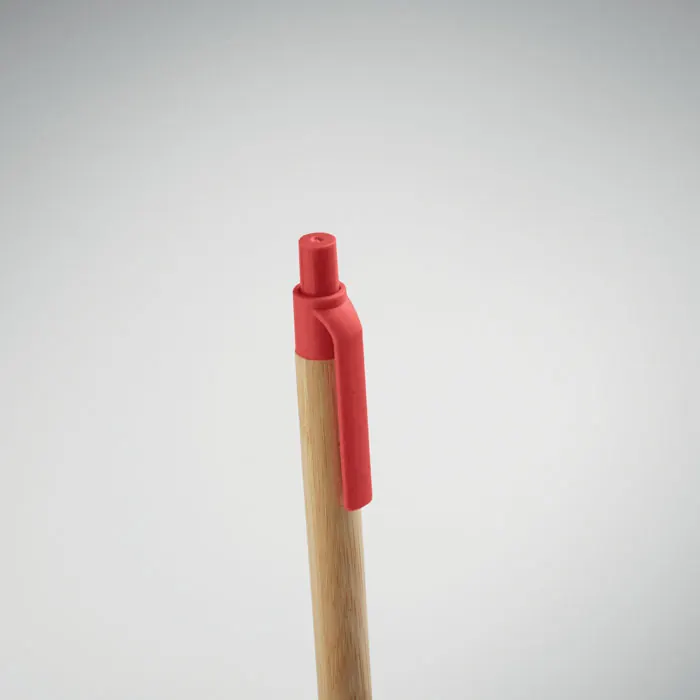 Druckkugelschreiber mit Bambus