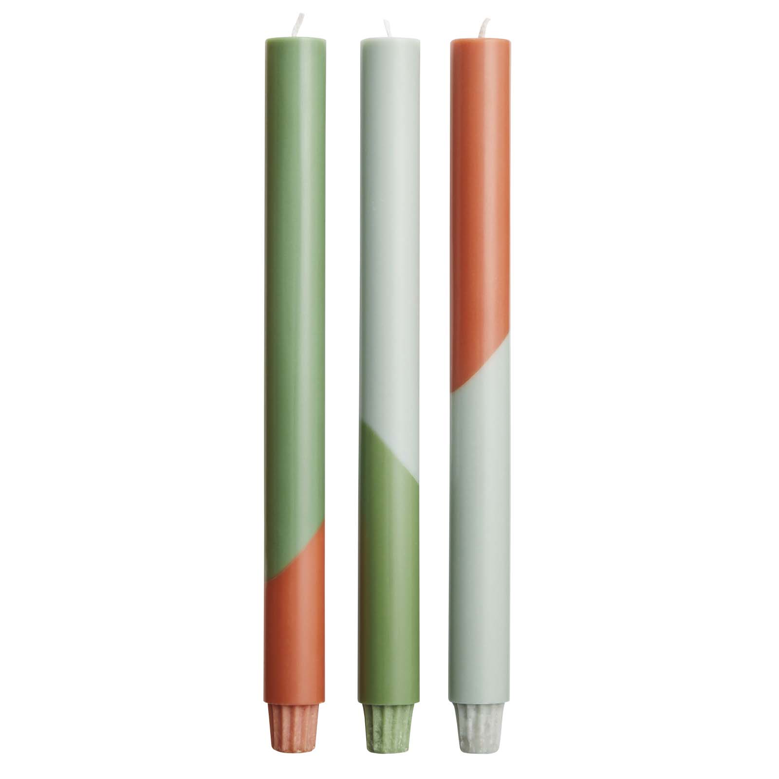 Originalhome Eden Diagonale Kerzen – 3er-Set heather grün