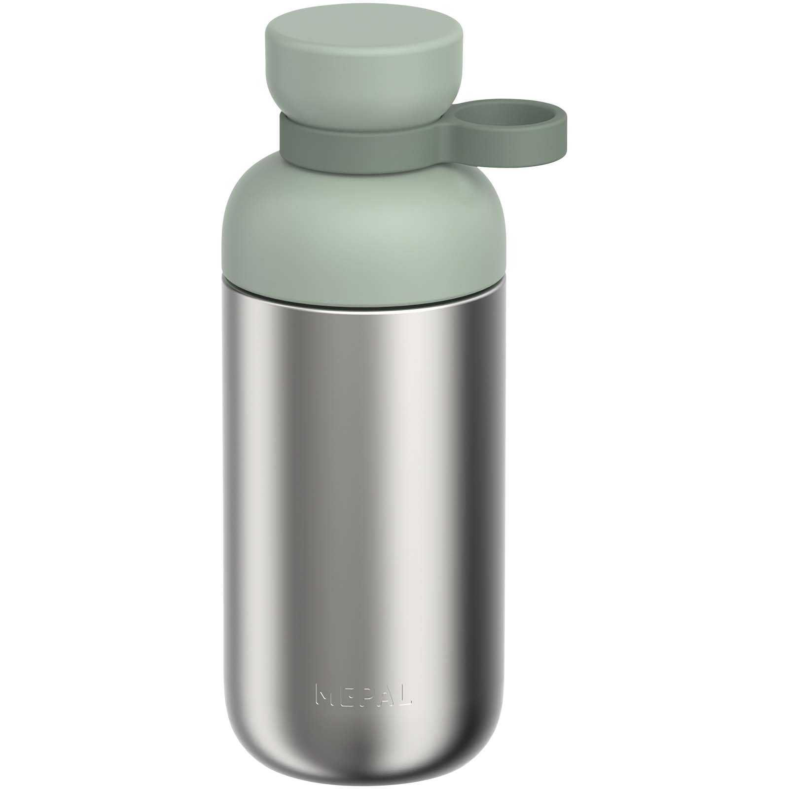 Mepal Vita 500 ml Trinkflasche aus recyceltem Edelstahl (Kohlensäure geeignet) salbei