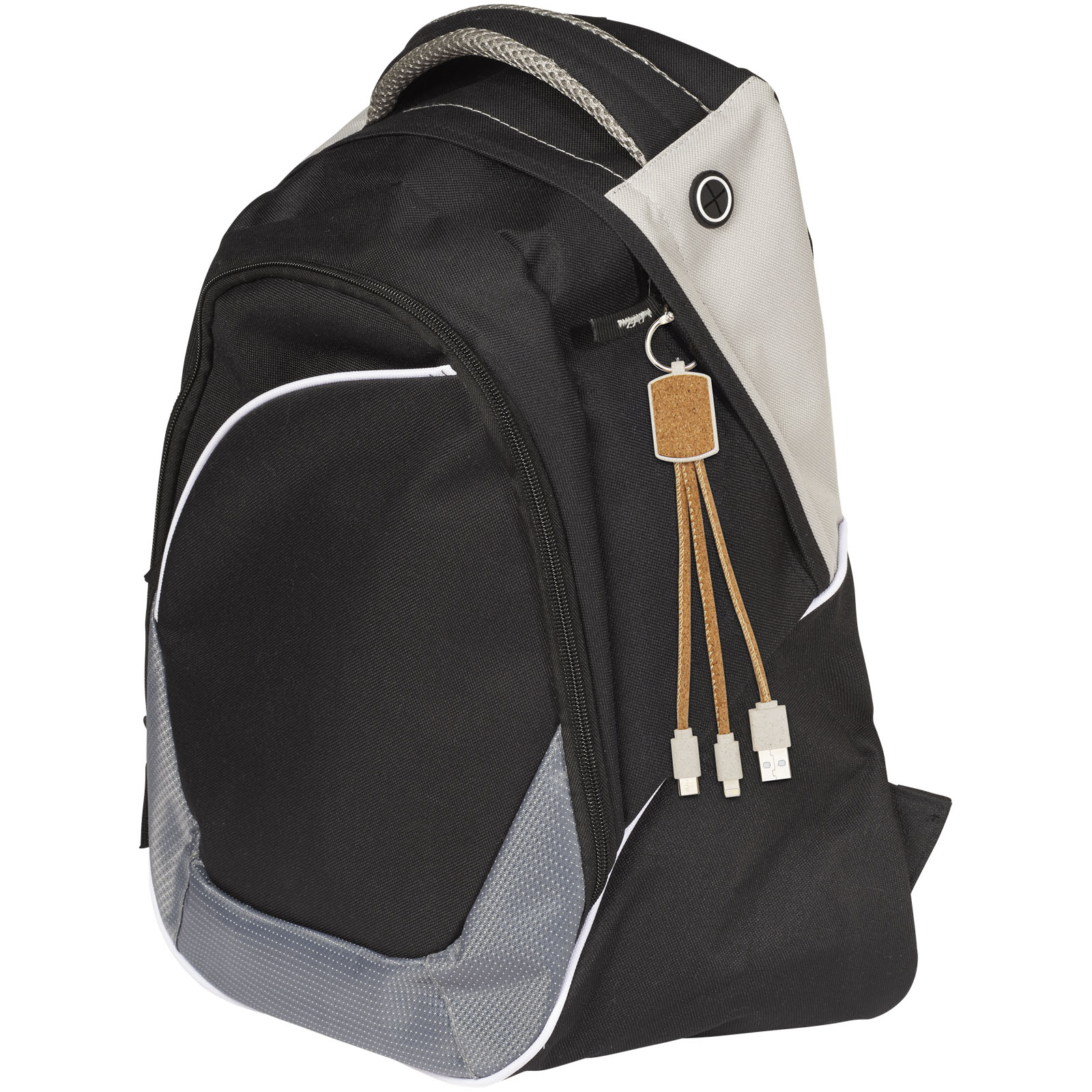 Bates Weizenstroh und Kork 3-in-1 Ladekabel natur