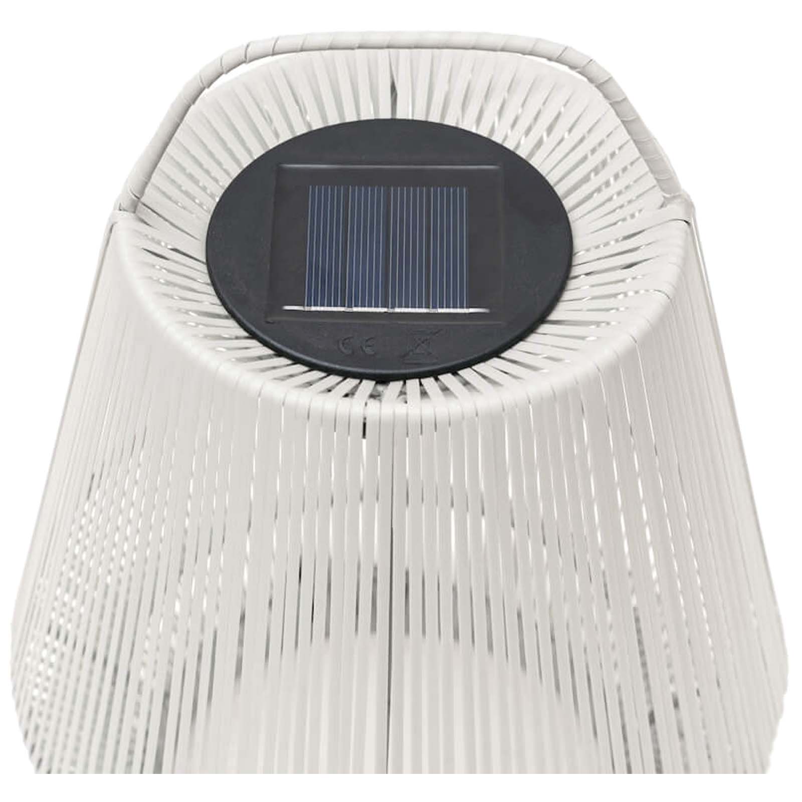 Originalhome Lampion tragbare Laterne aus recyceltem Material hellgrau