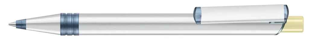 RECYCLED PET PEN ALUMA transparent Druckkugelschreiber