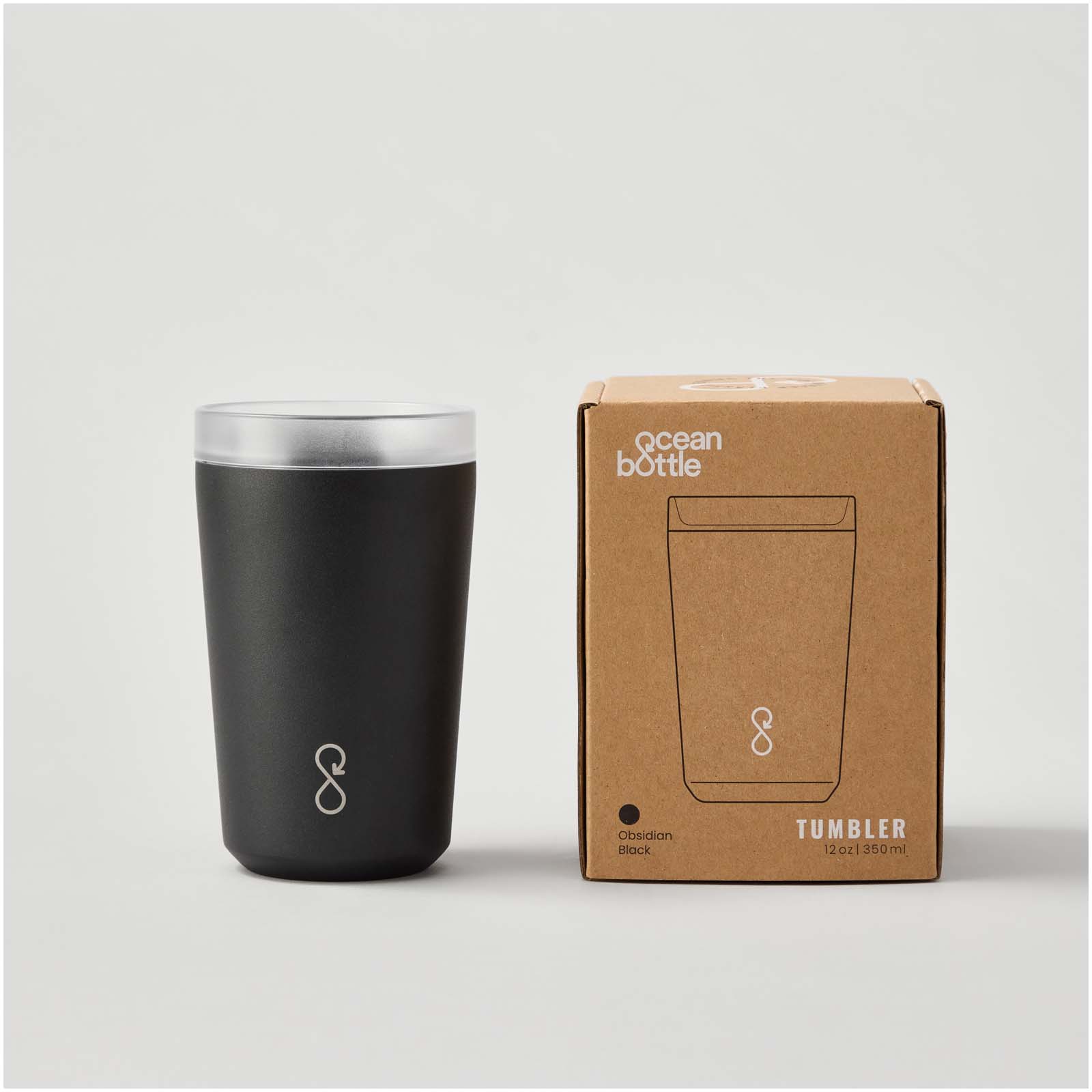 Ocean Bottle 350 ml vakuumisolierter Isolierbecher obsidian-schwarz