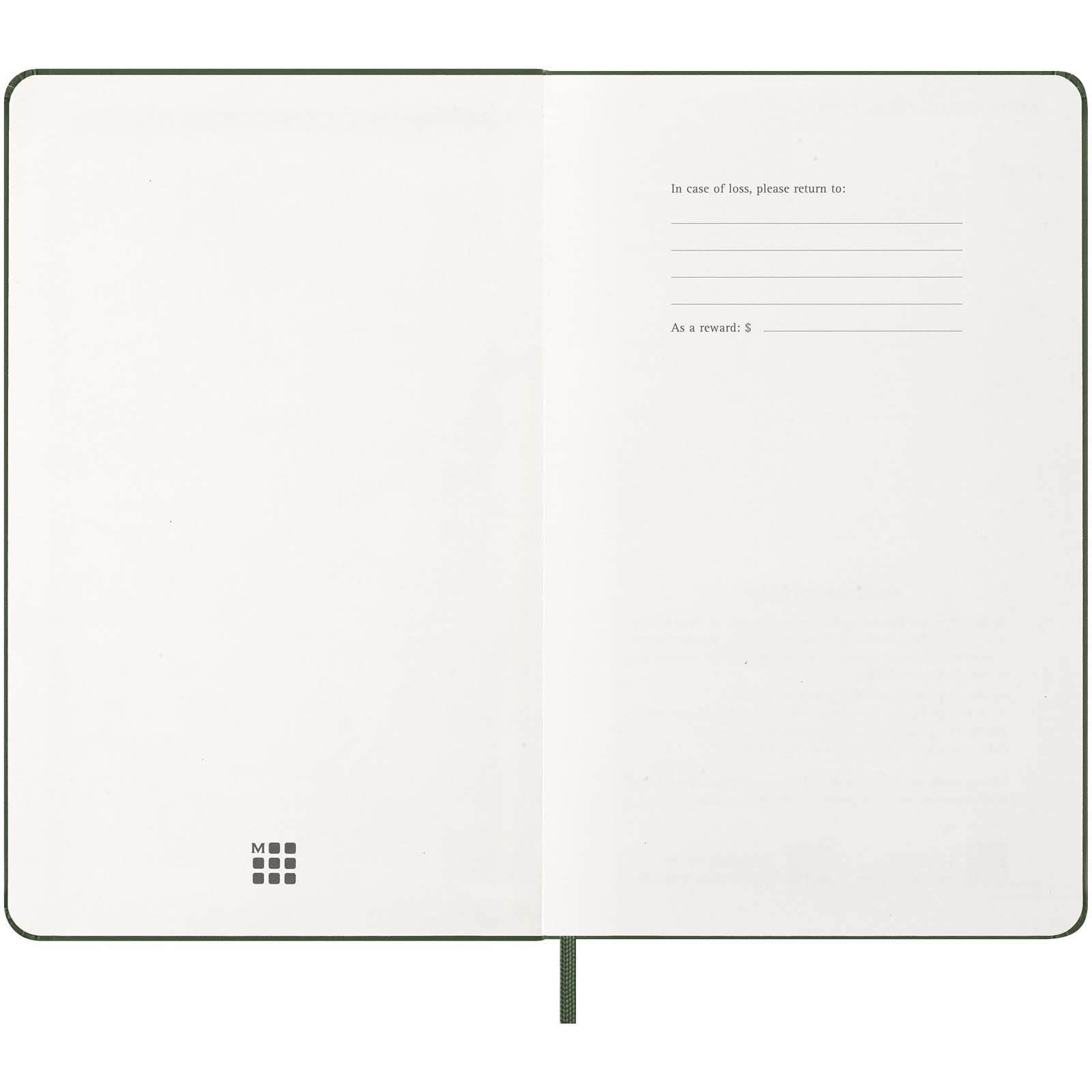 Moleskine Hardcover 12 Monate Wochenkalender L myrtengrün