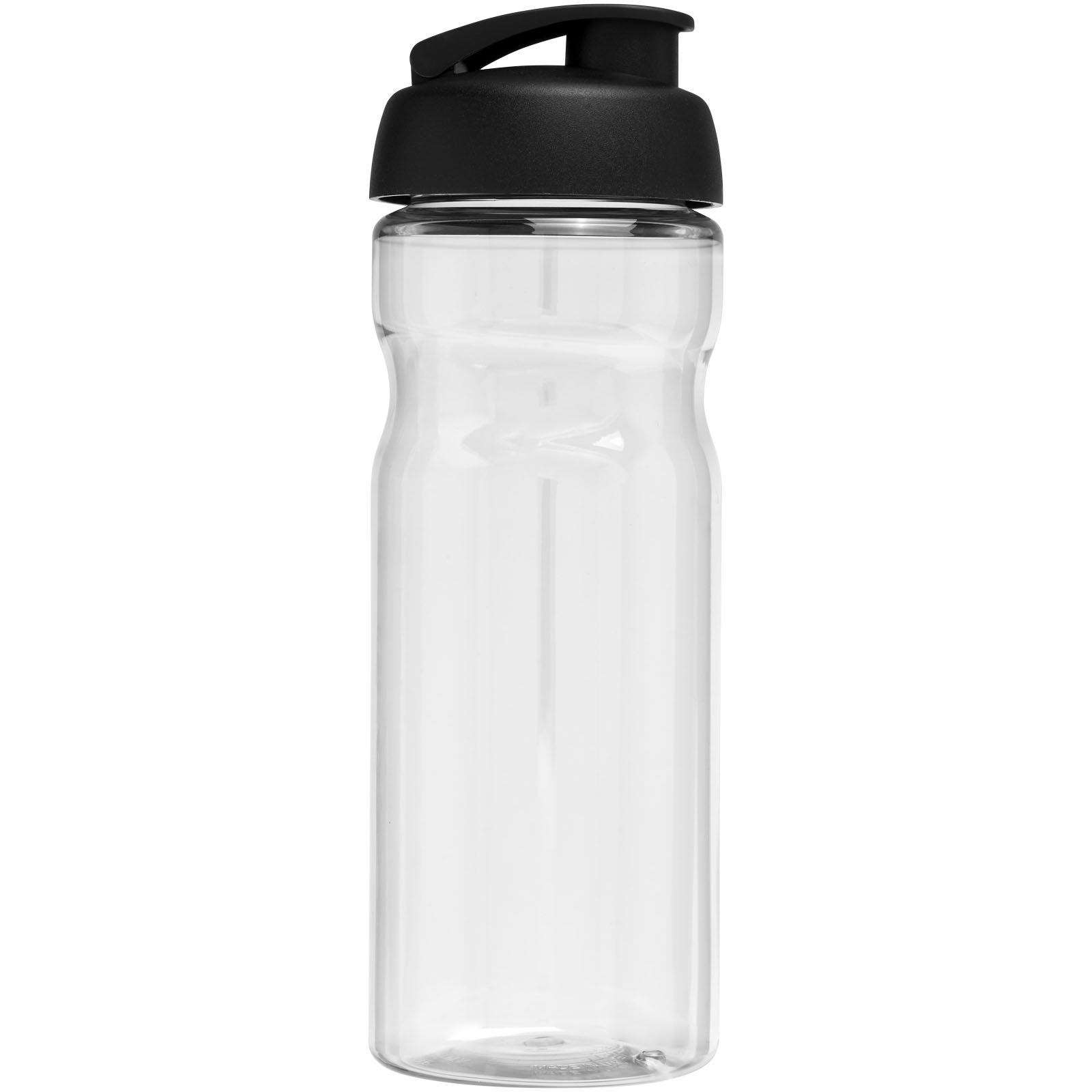 H2O Active® Base 650 ml Sportflasche mit Klappdeckel transparent, schwarz