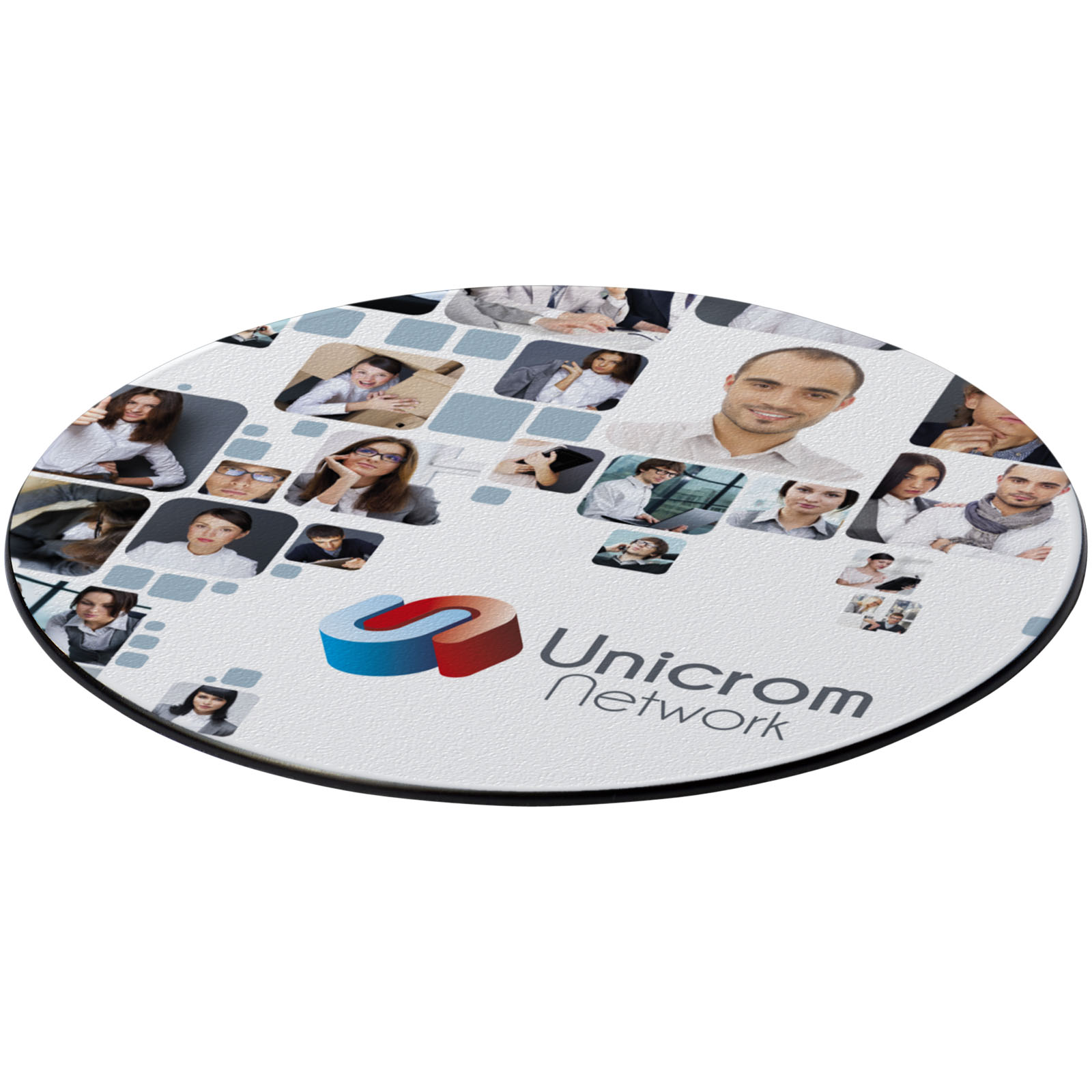 Brite-Mat® runder Untersetzer schwarz