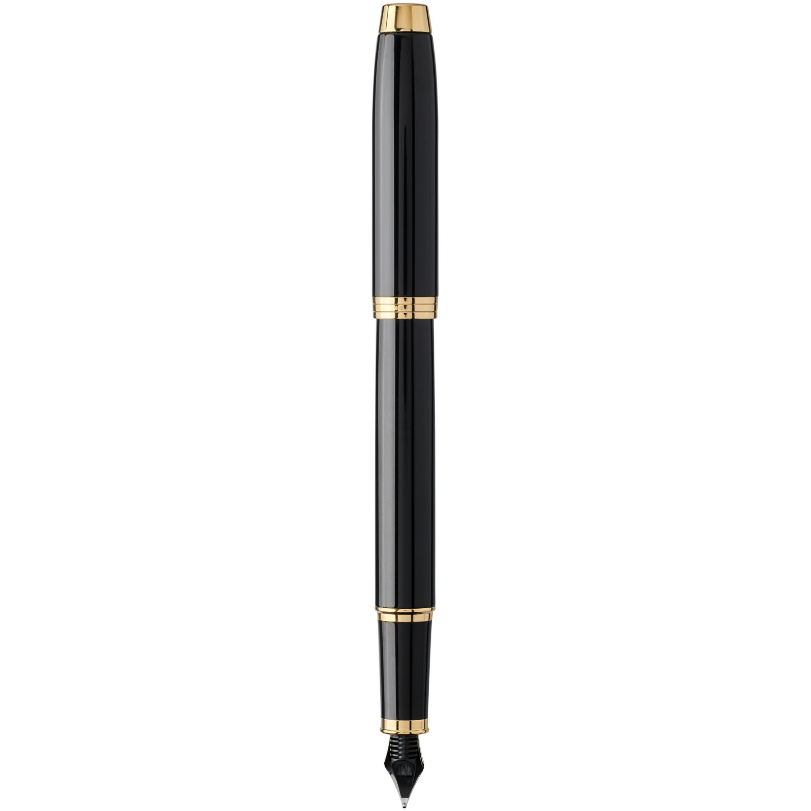 Parker IM Füllfederhalter (blaue Mine) schwarz, gold