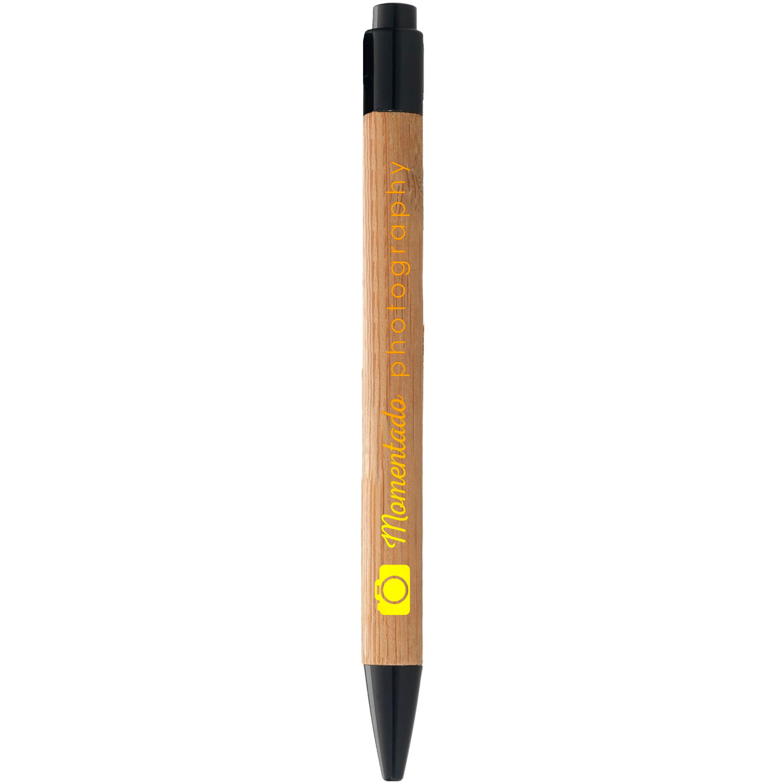 Borneo Bambus Kugelschreiber (schwarze Mine) natur, schwarz