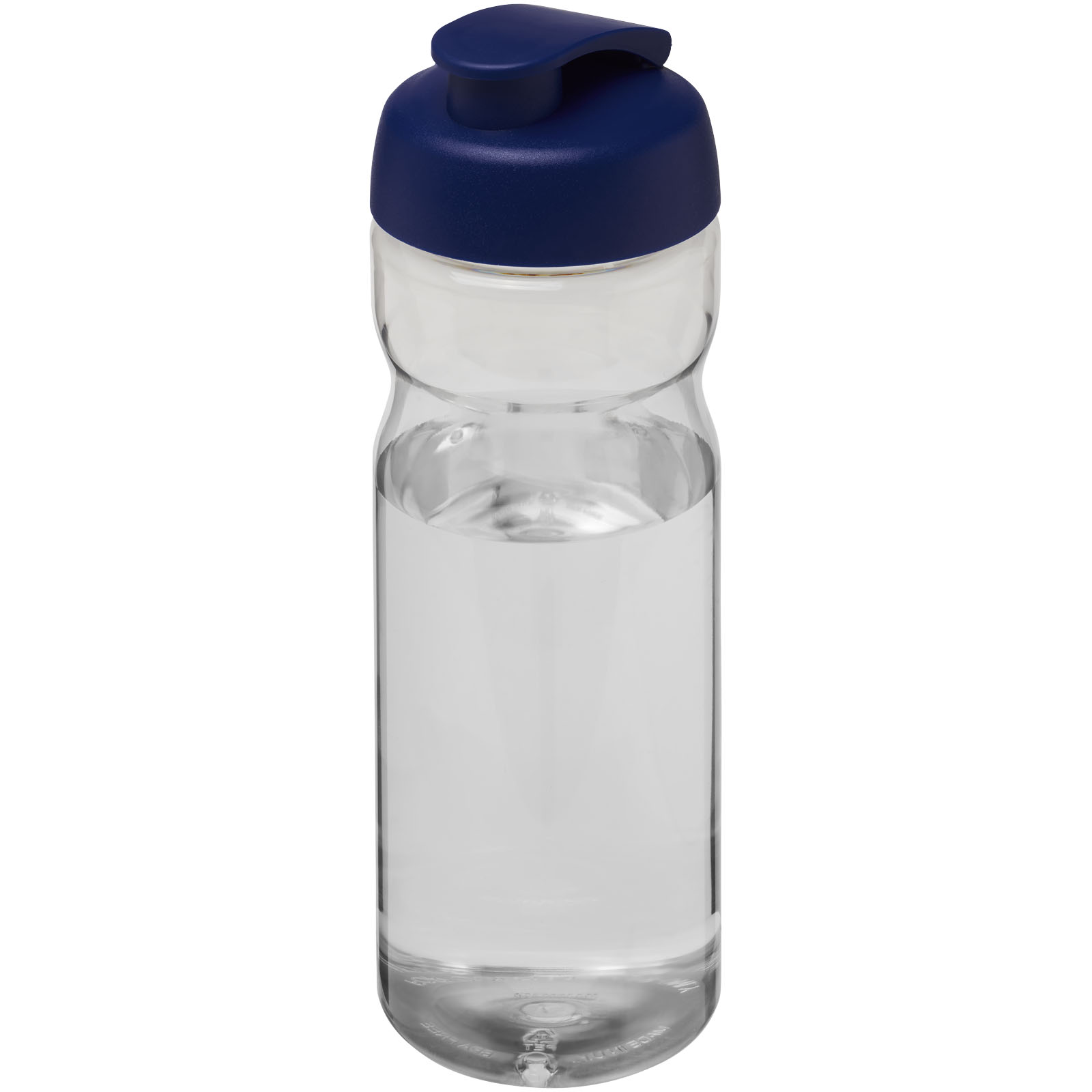 H2O Active® Base 650 ml Sportflasche mit Klappdeckel transparent, blau
