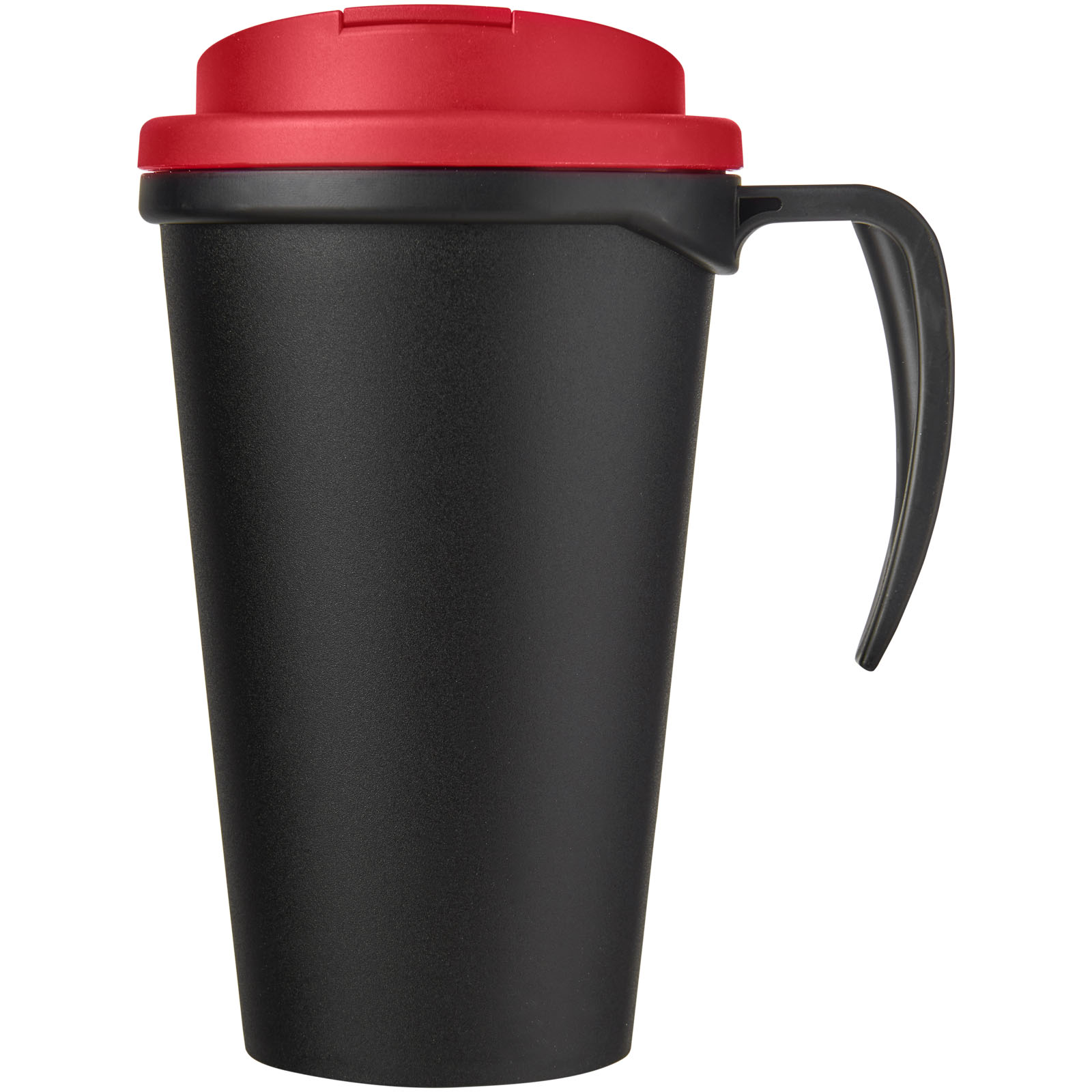 Americano® Grande 350 ml Isolierbecher mit auslaufsicherem Schraubverschluss schwarz, rot