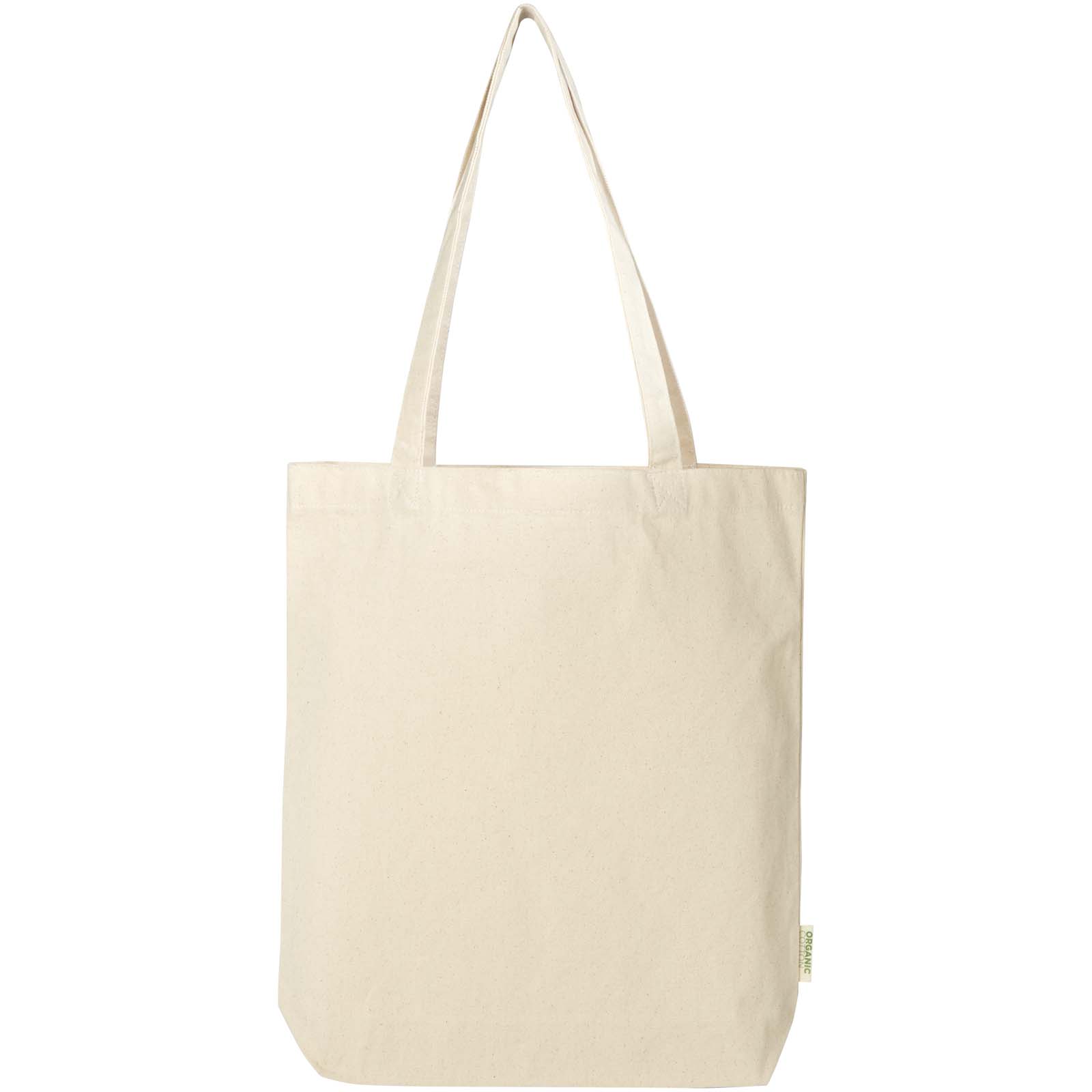 Odisha 180 g/m² OCS Bio-Tragetasche mit breitem Boden 11L natur