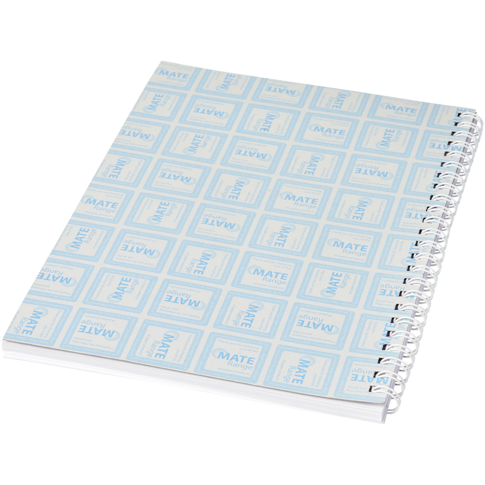 Desk-Mate® A4 Notizbuch mit Spiralbindung weiss