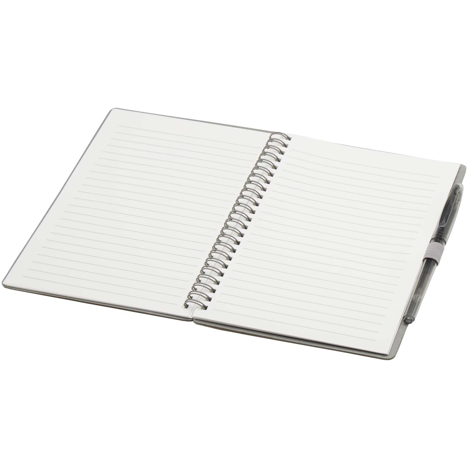 Slate A5 wiederverwendbares Hardcover Notizbuch und Stiftset (schwarze Mine) grau