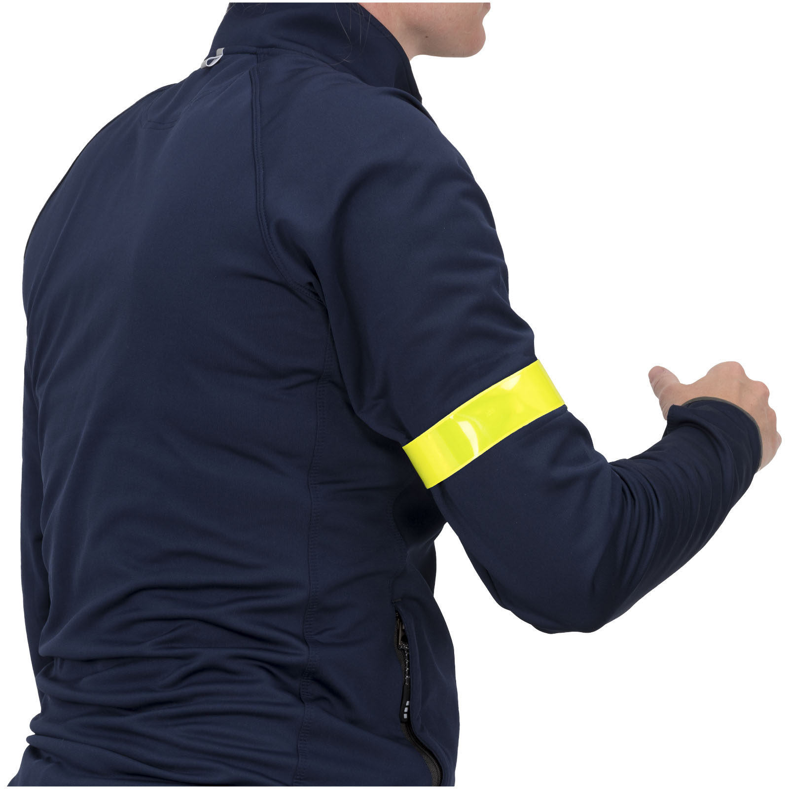 RFX™ Johan 38 cm reflektierendes PVC Sicherheits-Schnapparmband neongelb