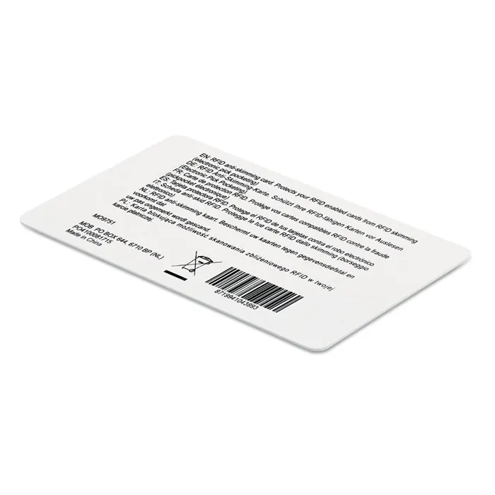 RFID Anti-Skimming Karte
