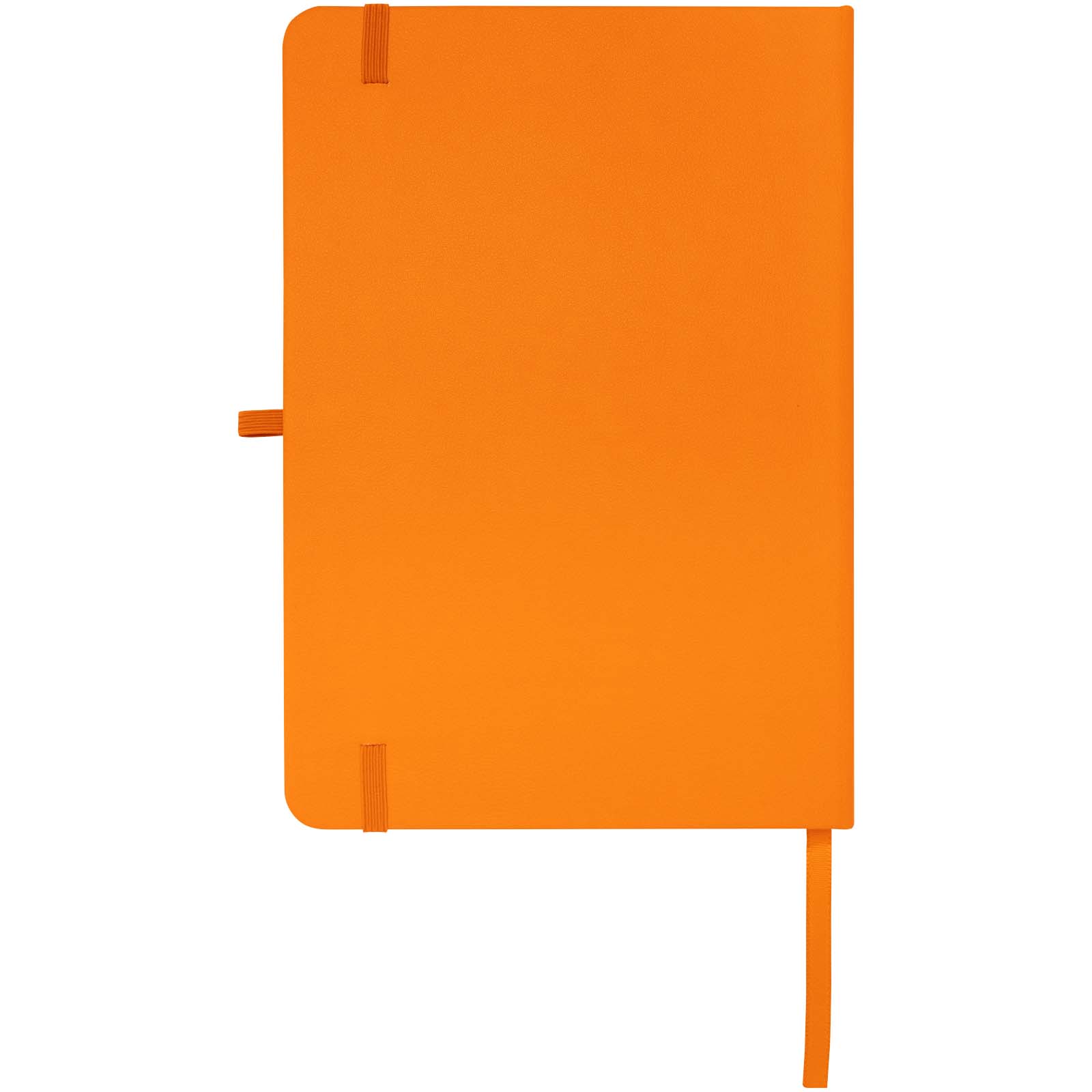 Teak A5 Hardcover Notizbuch, liniert, aus recyceltem Material orange