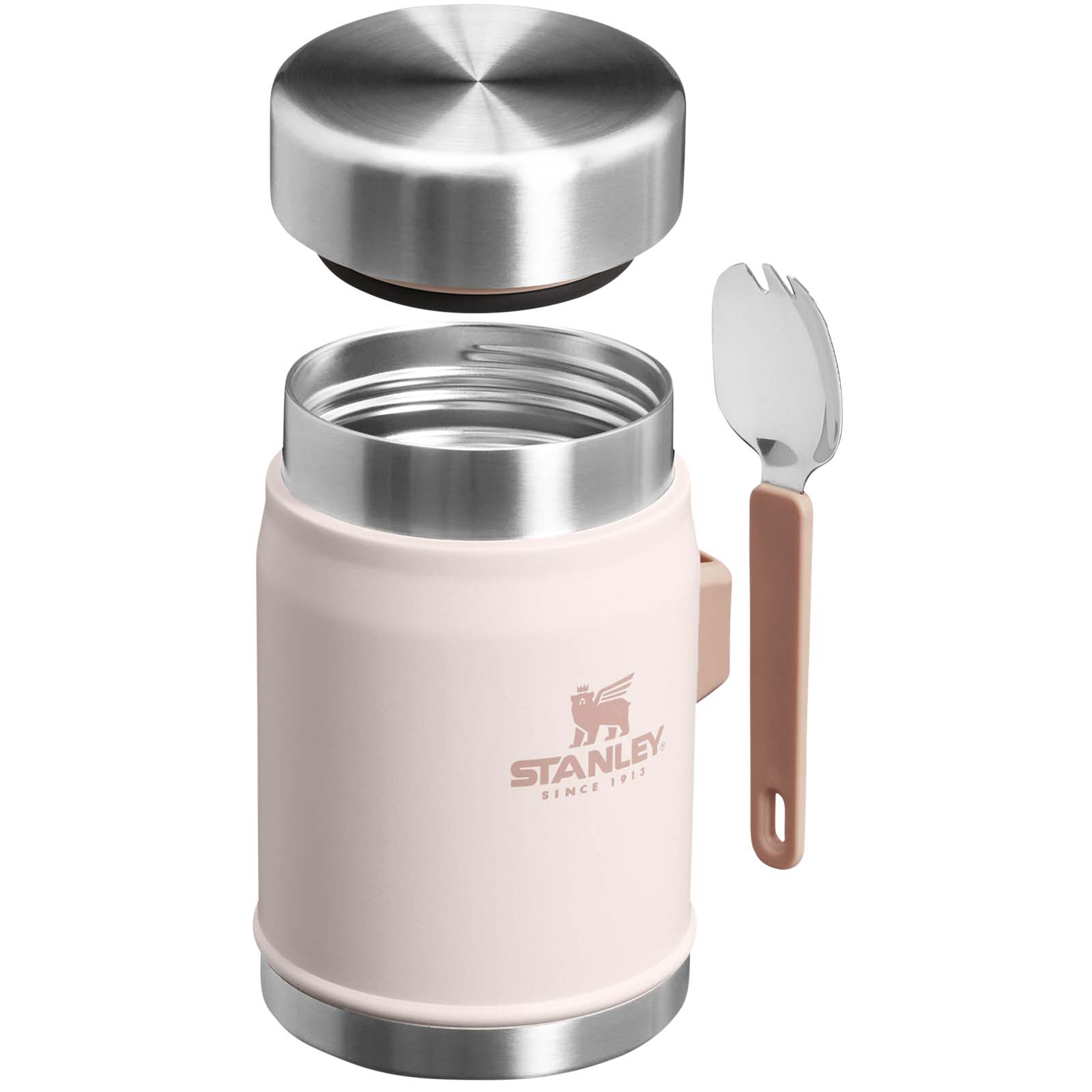 Stanley 400ml Legendary Food Jar Lunchpot mit Göffel hellrosa