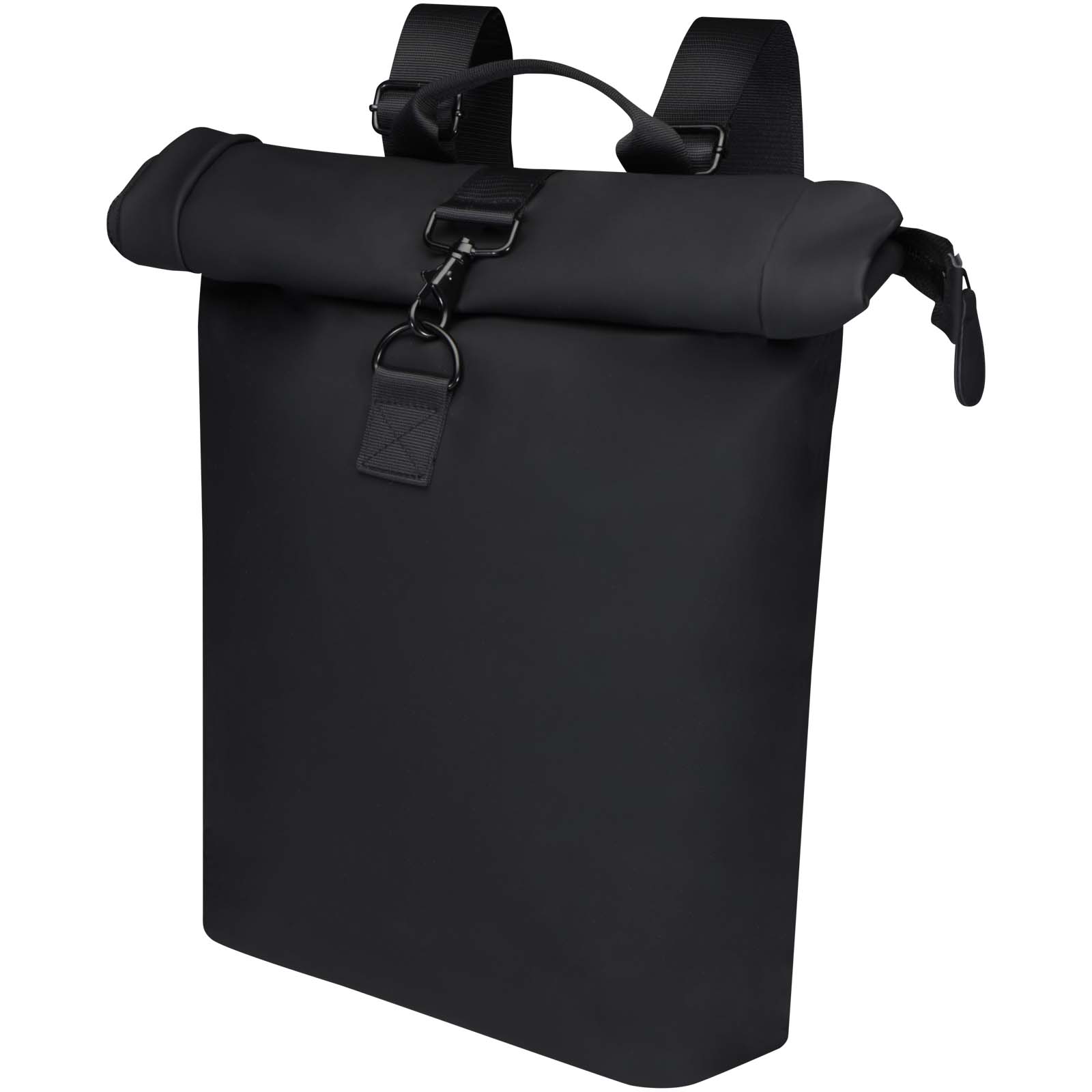 Turner 15,6" GRS-recycelter Rolltop Laptop-Rucksack 12 L schwarz