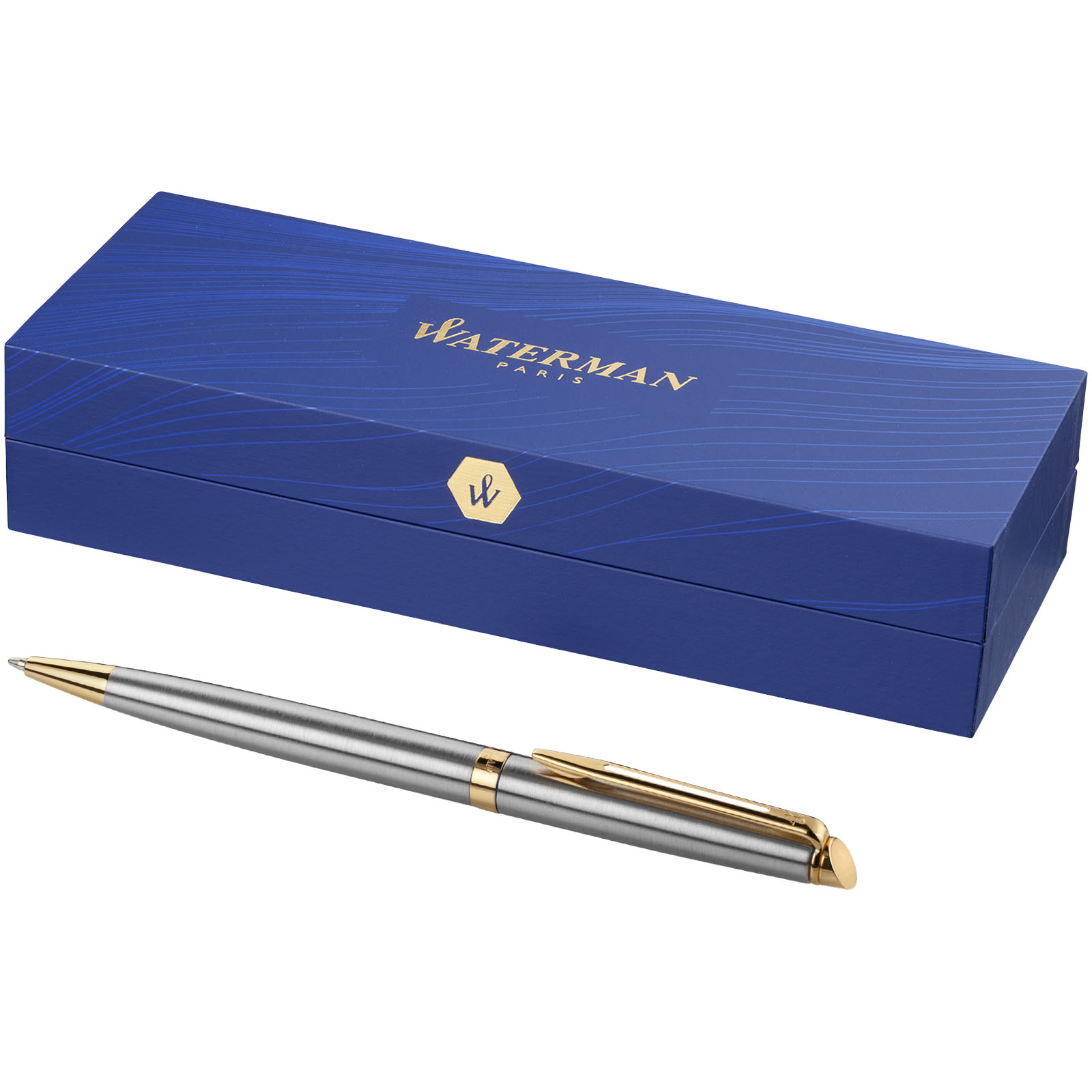 Waterman Hémisphère Kugelschreiber (blaue Mine) silber, gold