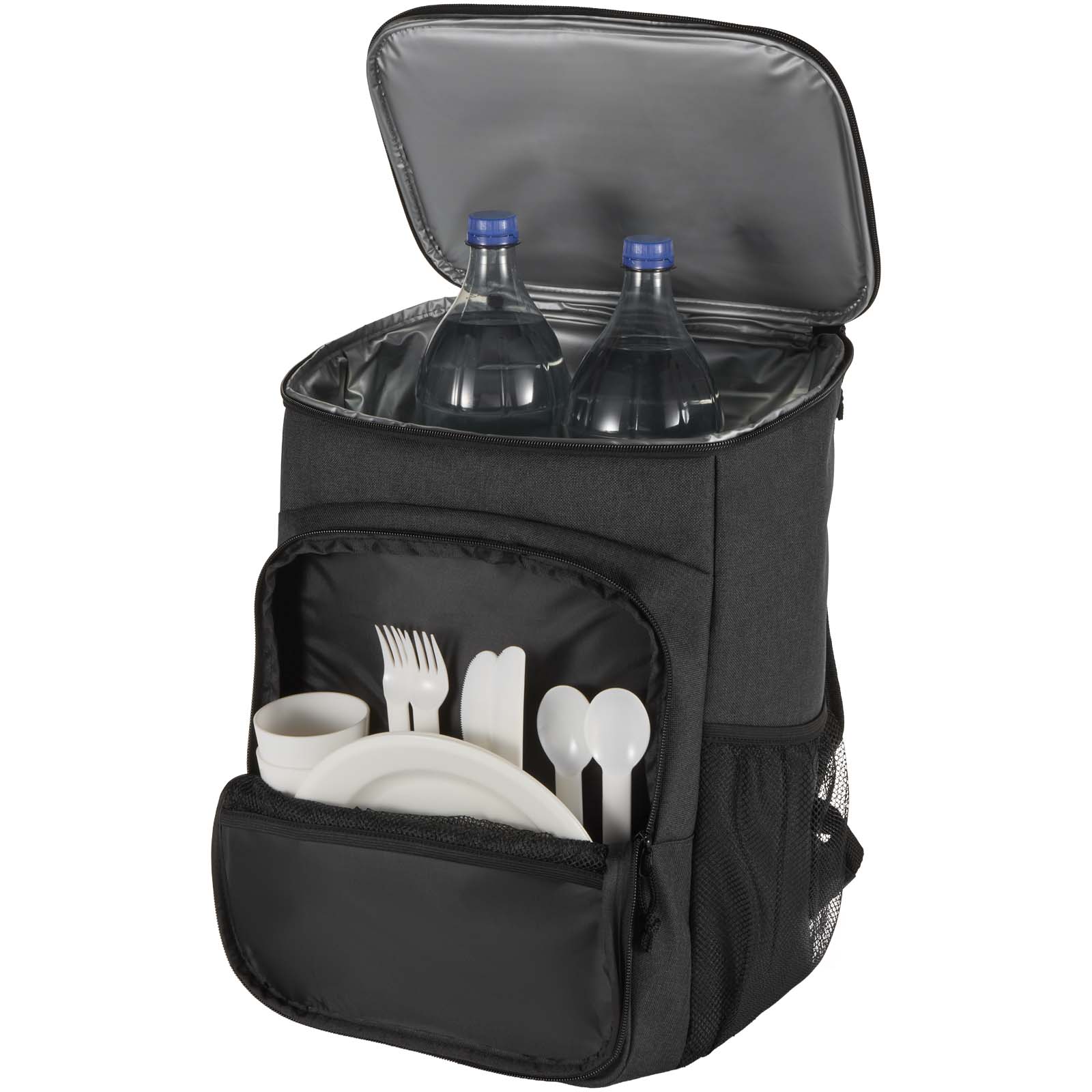 Tundra GRS recycelter Picknickkühlrucksack mit Besteckset 20L heather charcoal