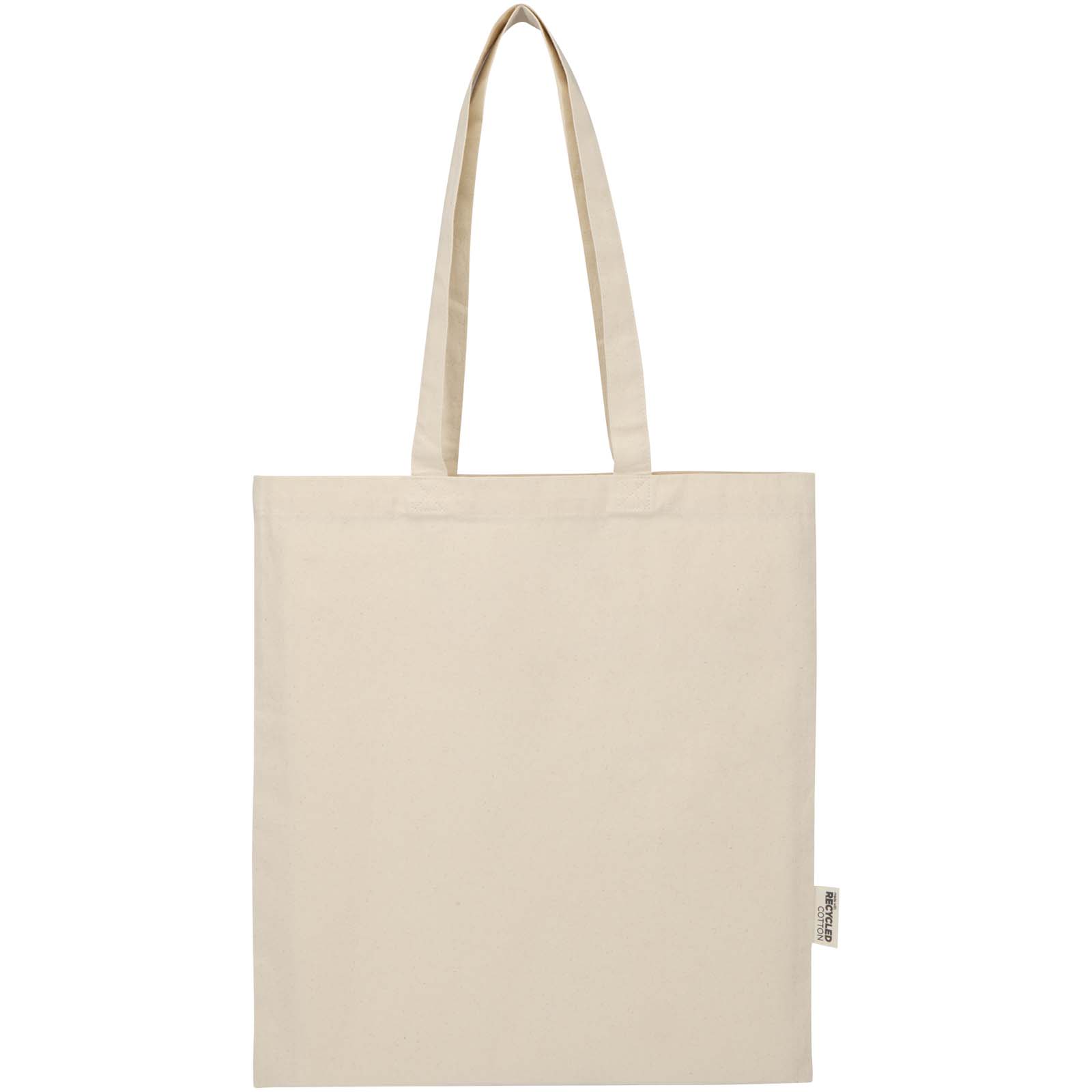Madras Blend 140 g/m² Tragetasche aus GRS-recycelter Baumwolle 7L natur