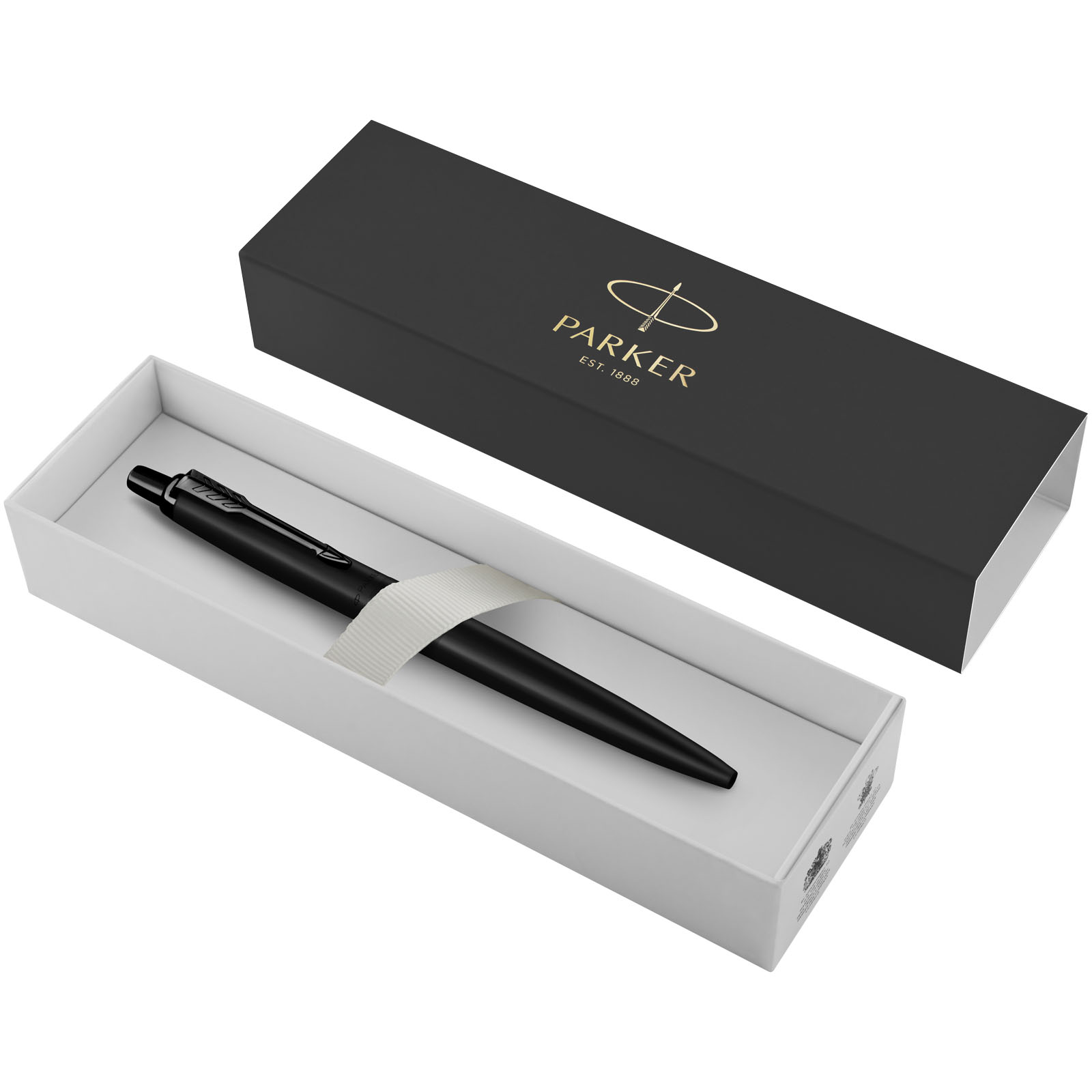 Parker Jotter einfarbiger XL Kugelschreiber (blaue Mine) schwarz