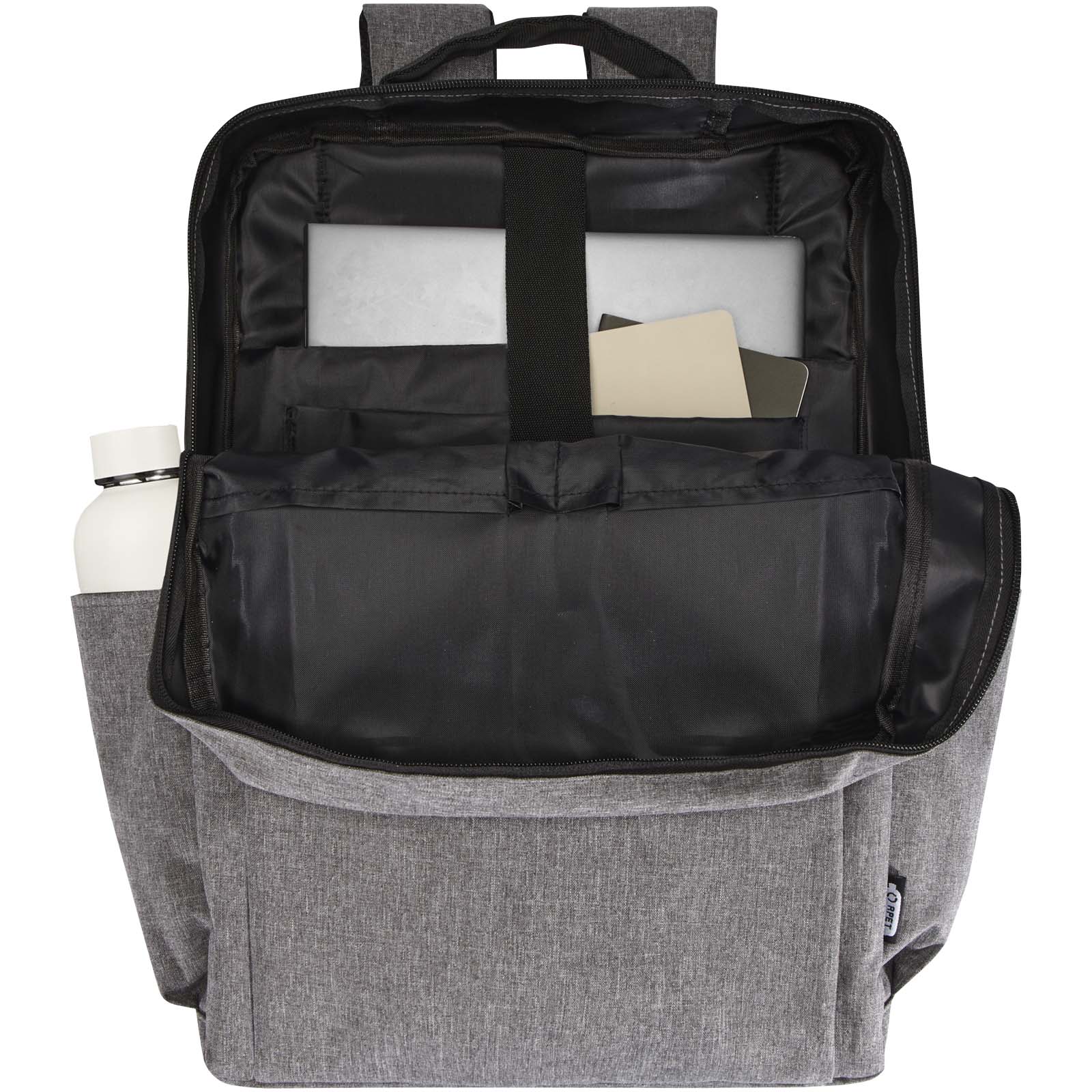 Libra 15" Laptop-Rucksack aus recyceltem GRS-Material 15 L heather grau